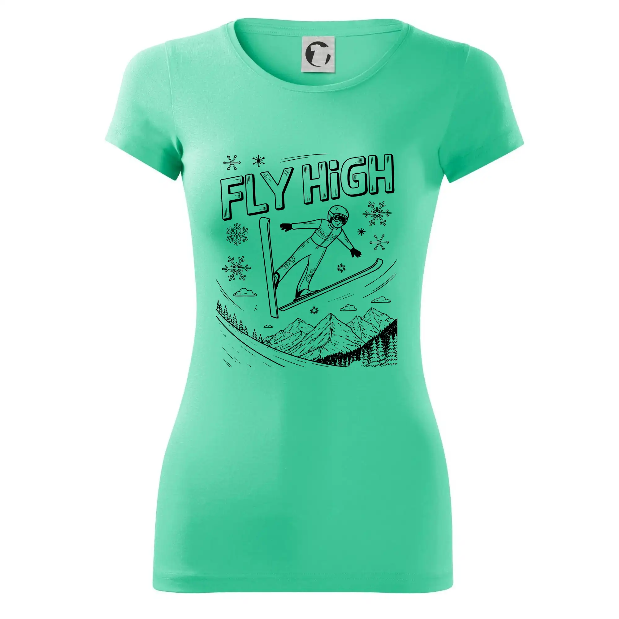 Černobílý skokan fly high