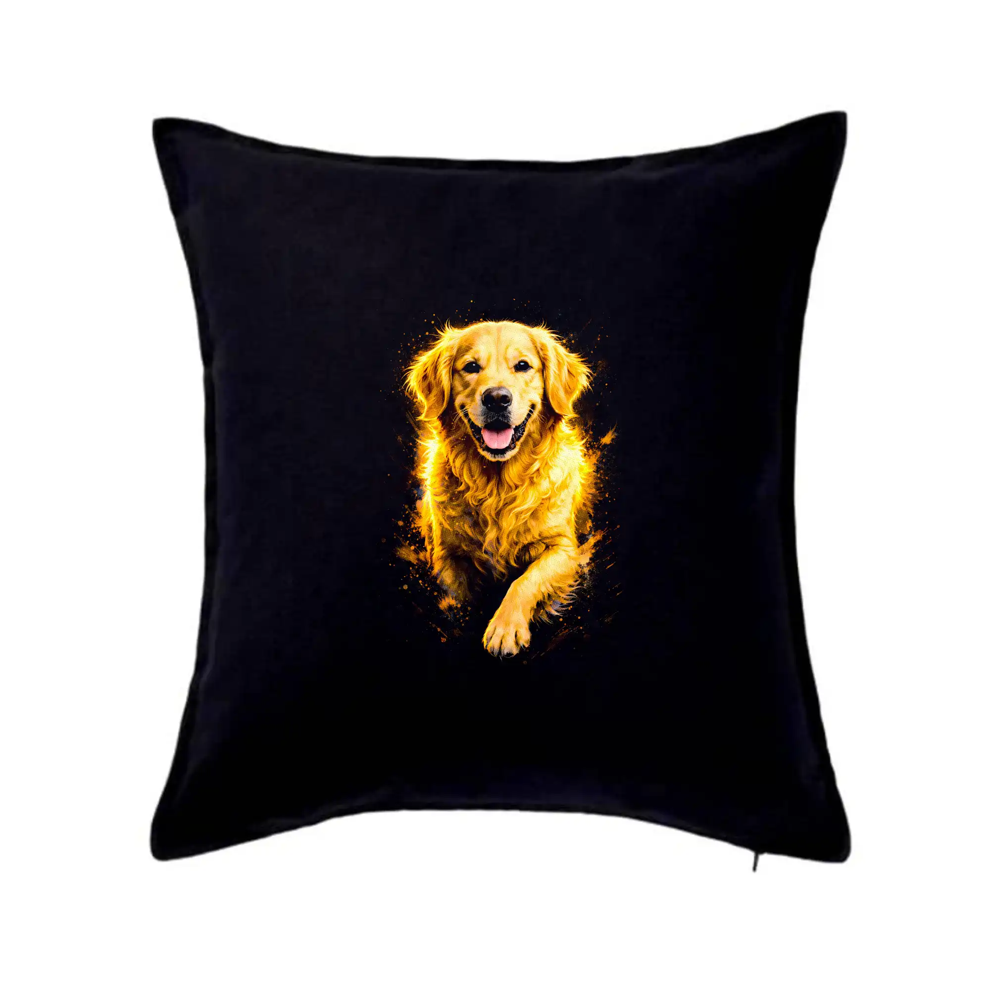 Ostatné psie plemená - Obrázok poltón Zlatý retriever bežiaci - Vankúš 50x50