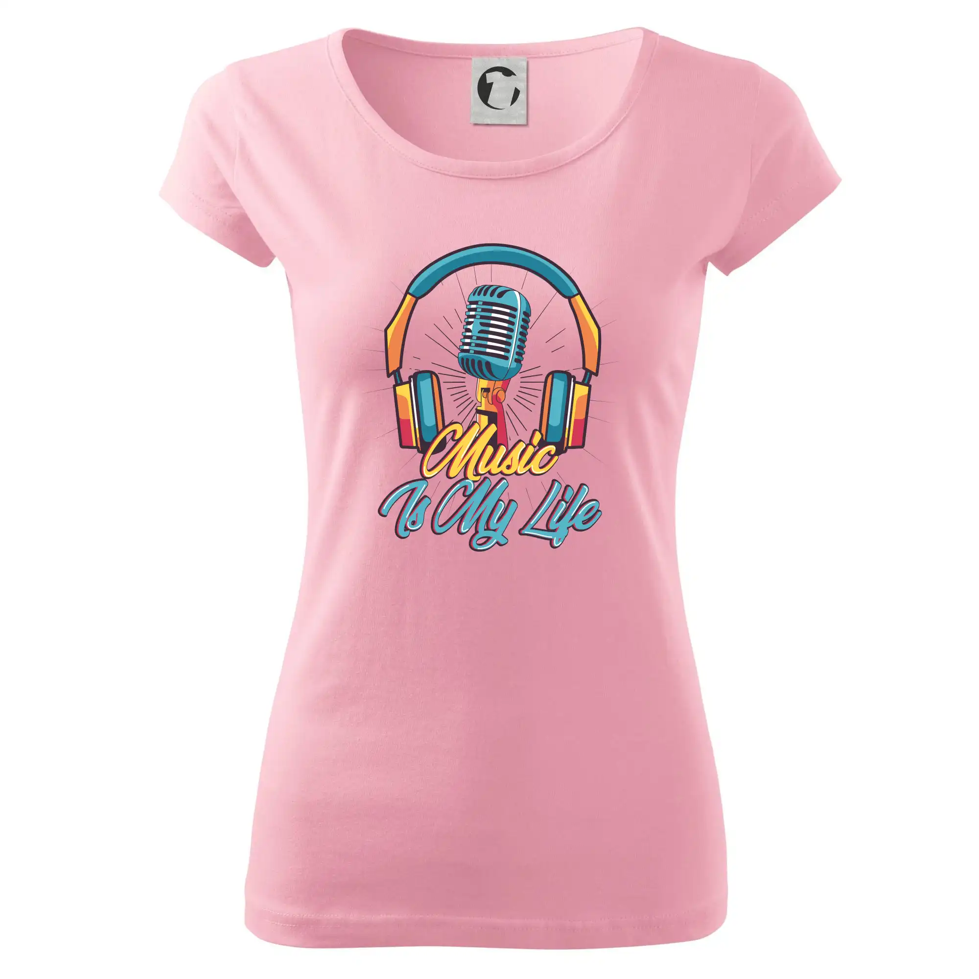 Music is my life slúchadlá - Dámske tričko Pure