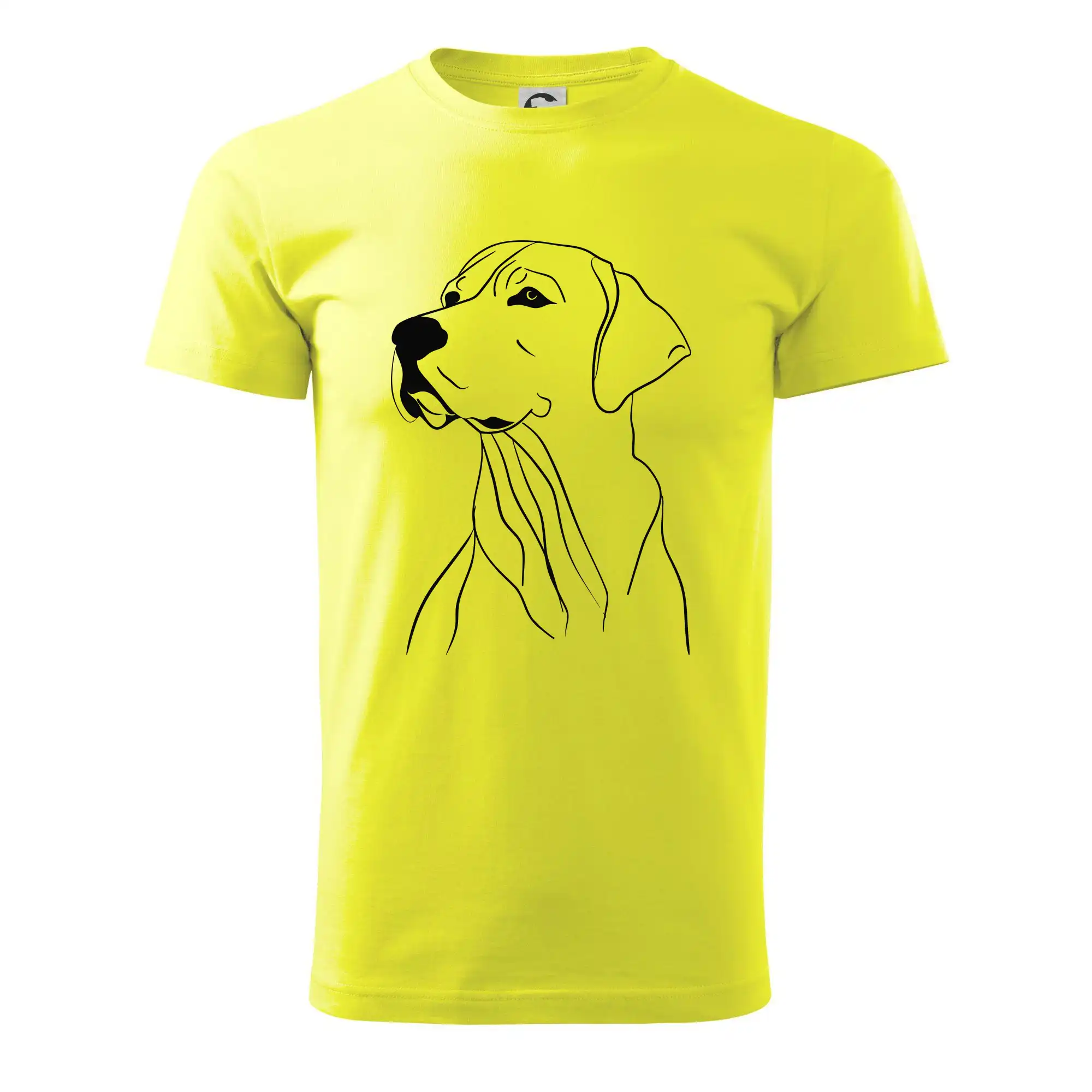 Labrador - Labrador čierna kresba - Klasické pánske tričko vyššej gramáže
