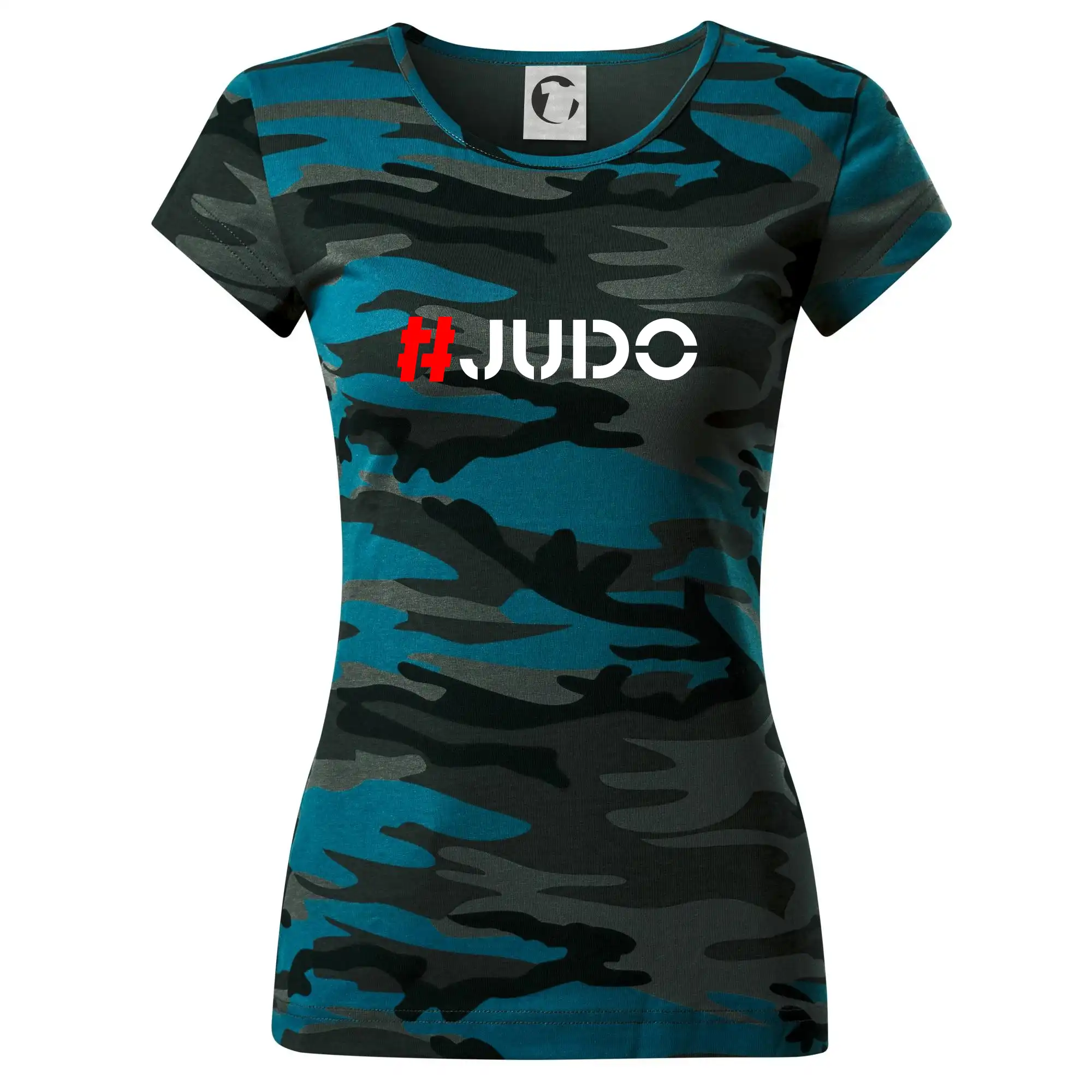 Tričká Judo - Judo Hashtag - Dámske maskáčové tričko