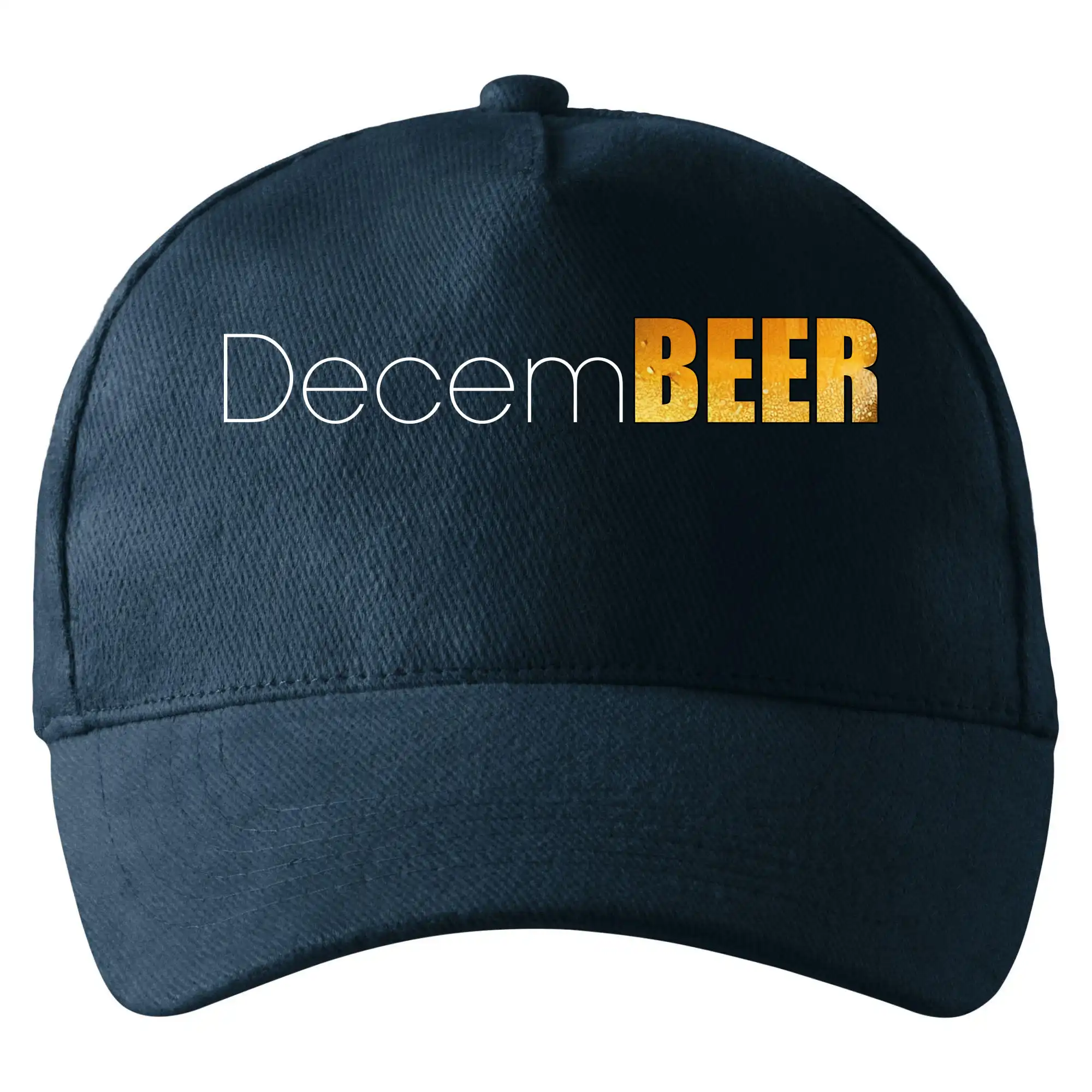Vtipná tričká pre pivárov - Pivné mesiace - decemBEER - Šiltovka so zahnutým šiltom a mosaznou sponou