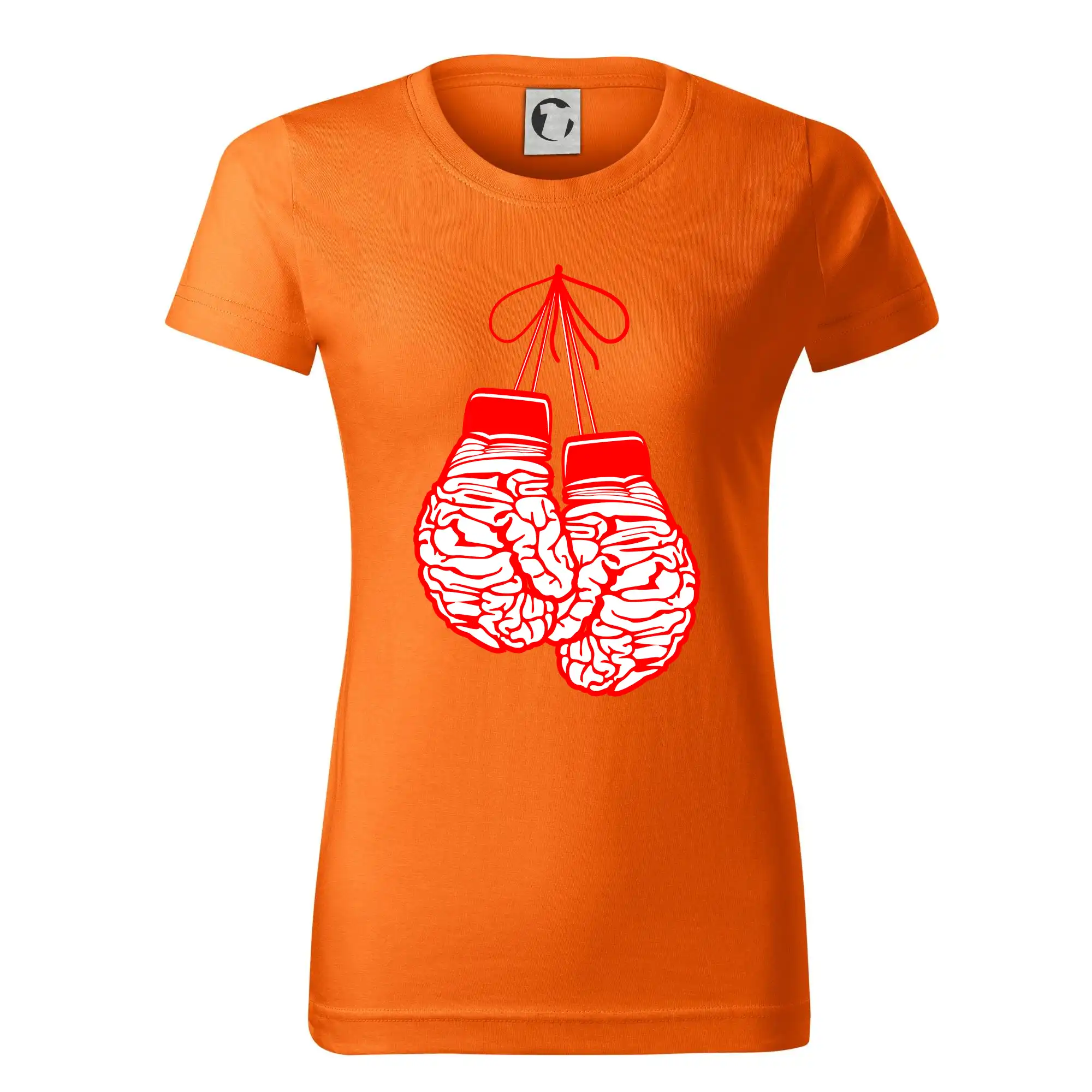 Tričká na box - Brain Gloves - Dámske tričko basic - ľahko voľnejšie a dlhšie