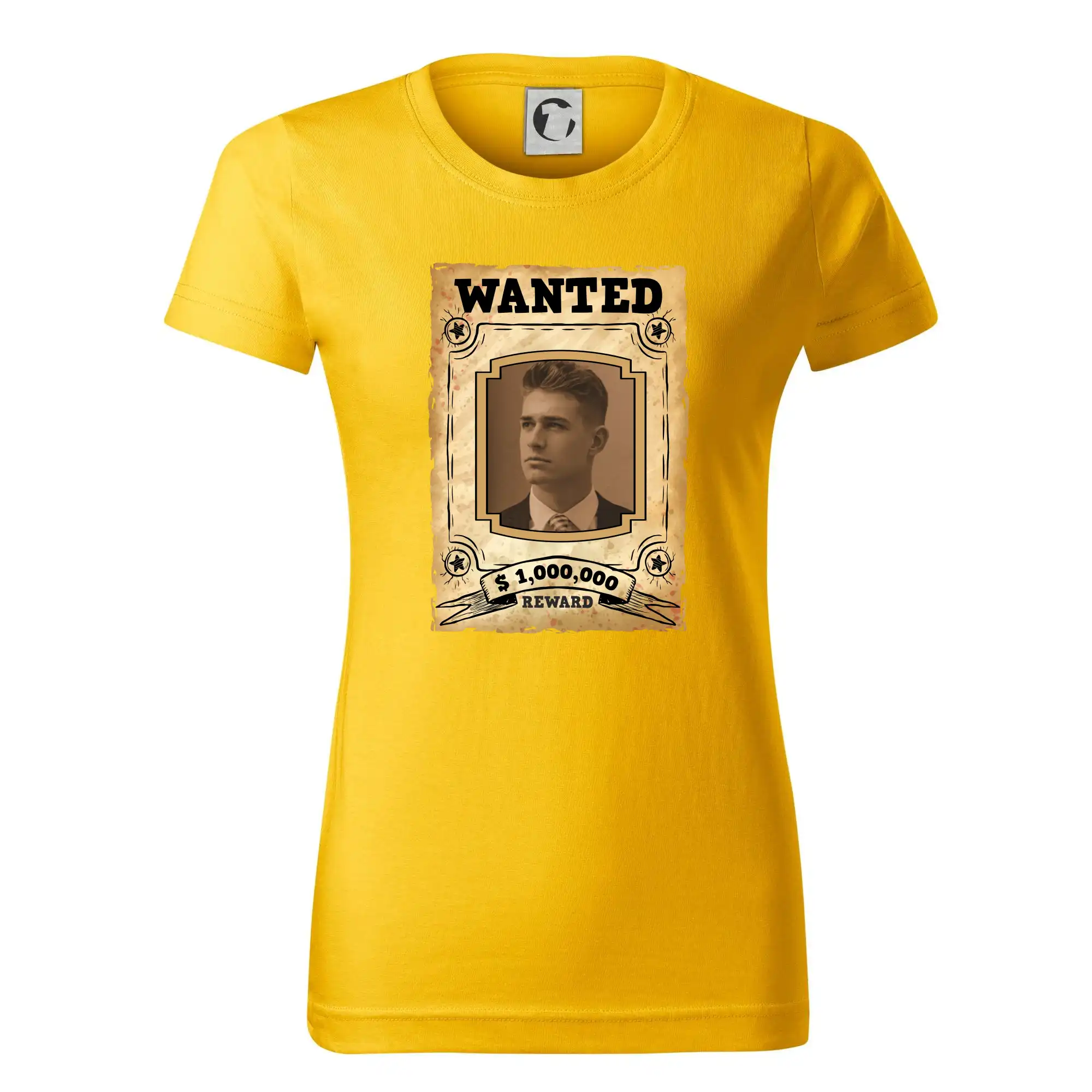 Geek Tričká - Wanted Fotka - Dámske tričko basic - ľahko voľnejšie a dlhšie