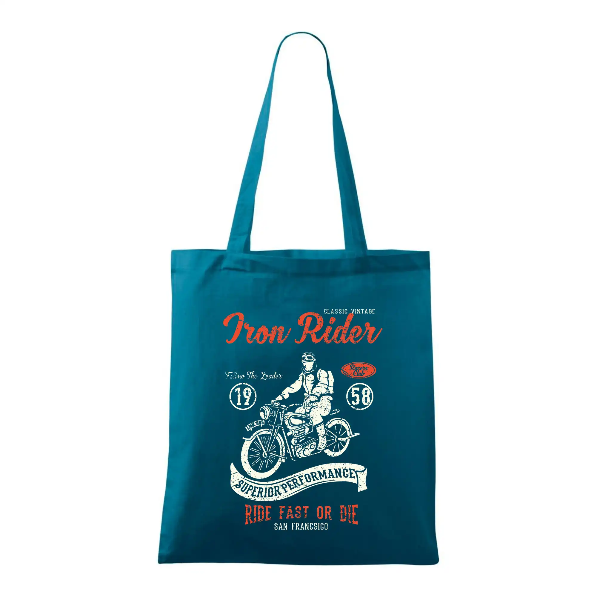 Tričká a mikiny s potlačou motoriek – pre pravých motorkárov - Iron Rider - Taška bavlnená
