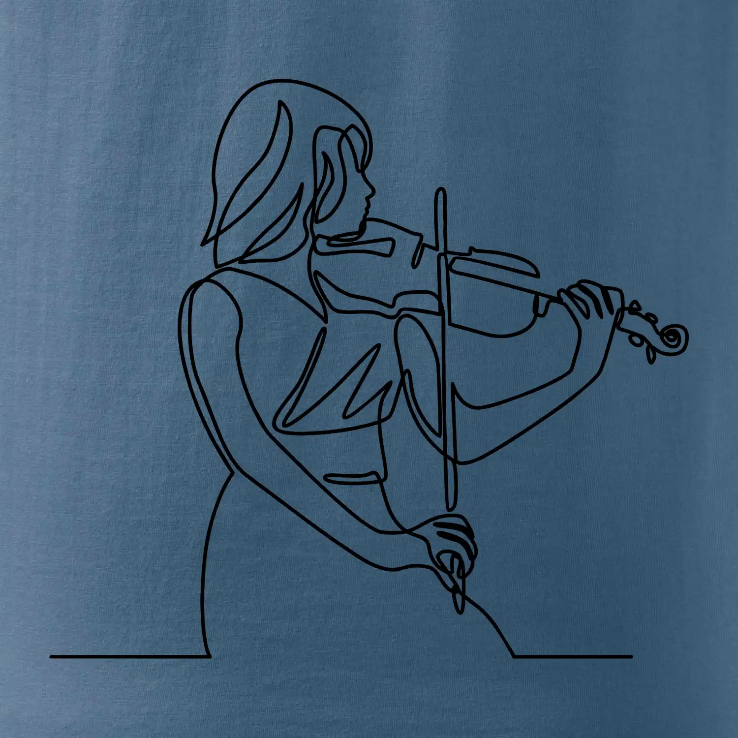 Houslistka jedním tahem