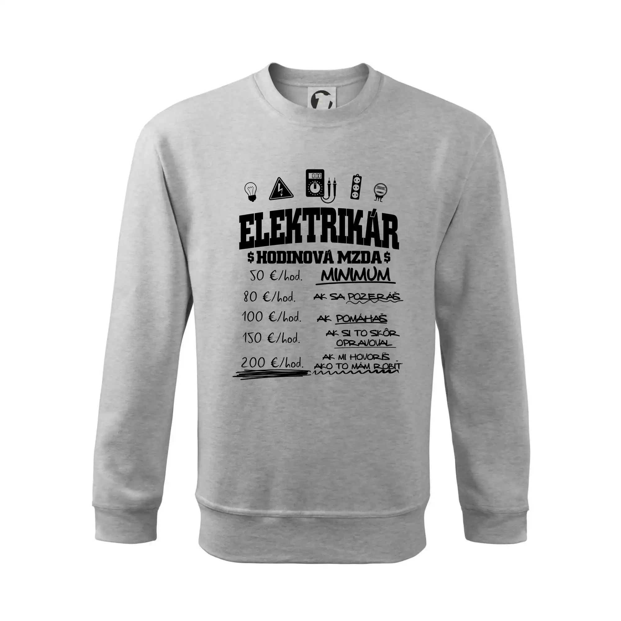 Hodinová mzda elektrikár SK
