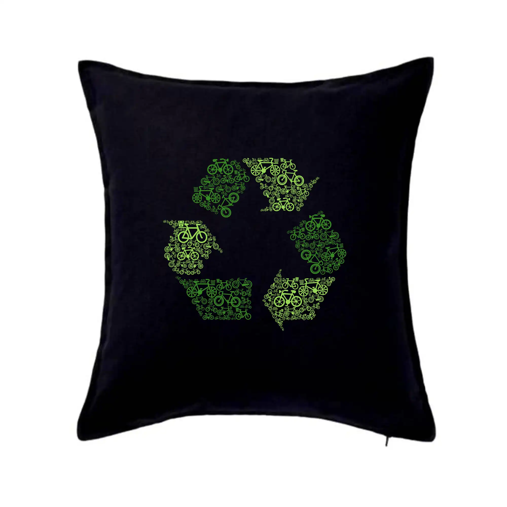 Životný štýl - Recycling symbol icons - Vankúš 50x50