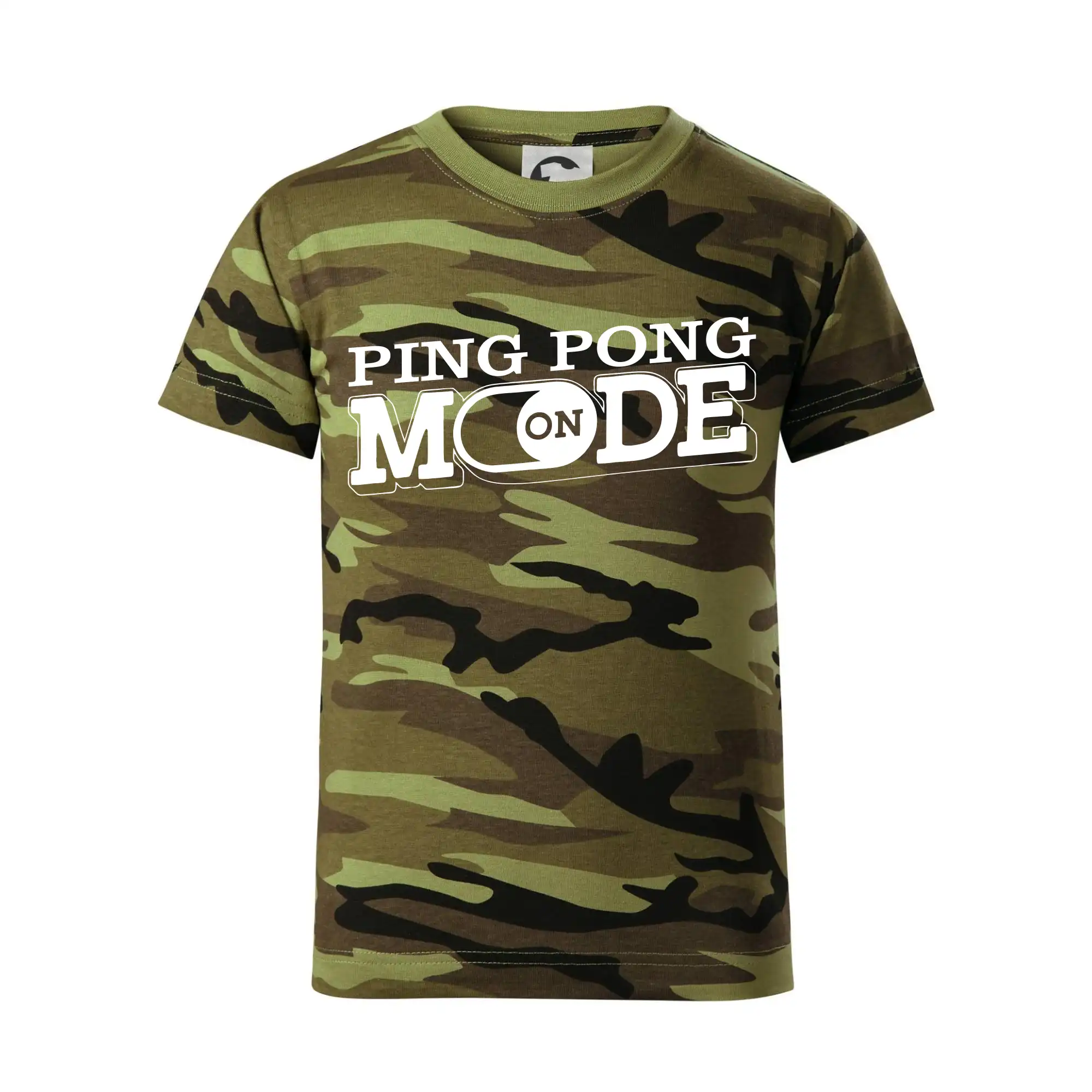 Vtipné tričká na stolný tenis - Ping pong mode - Detské maskáčové tričko