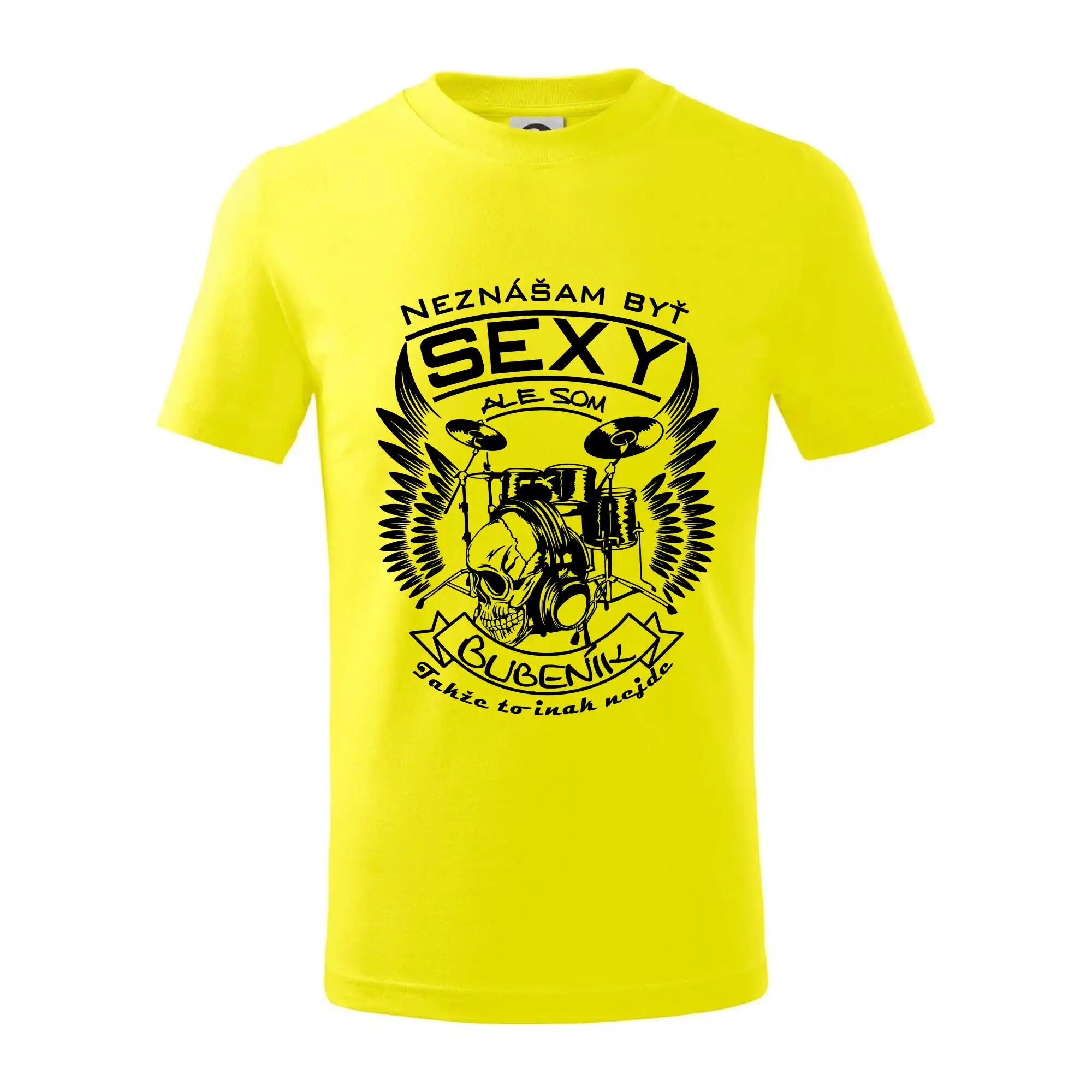 Neznášam byť sexy - Neznášam byť sexy - bubeník - Tričko detské bavlnené