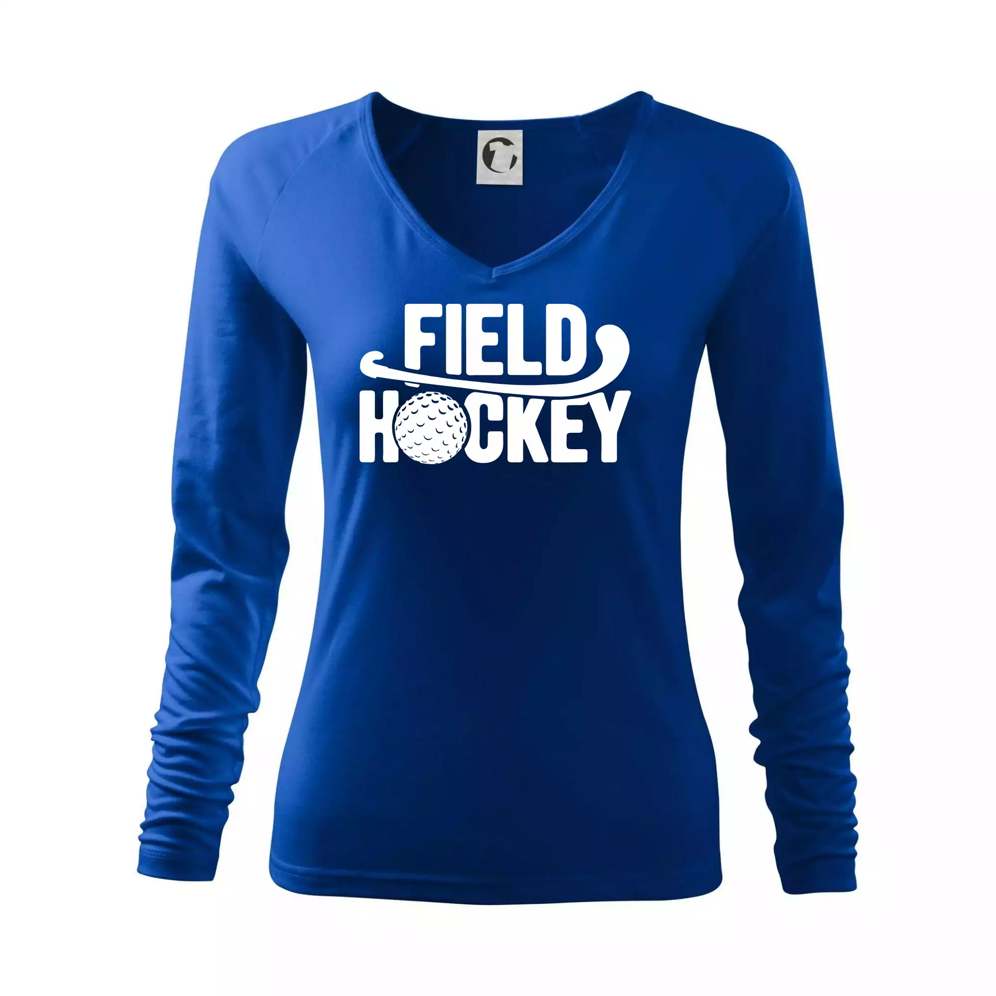 Field hockey míček a nápis
