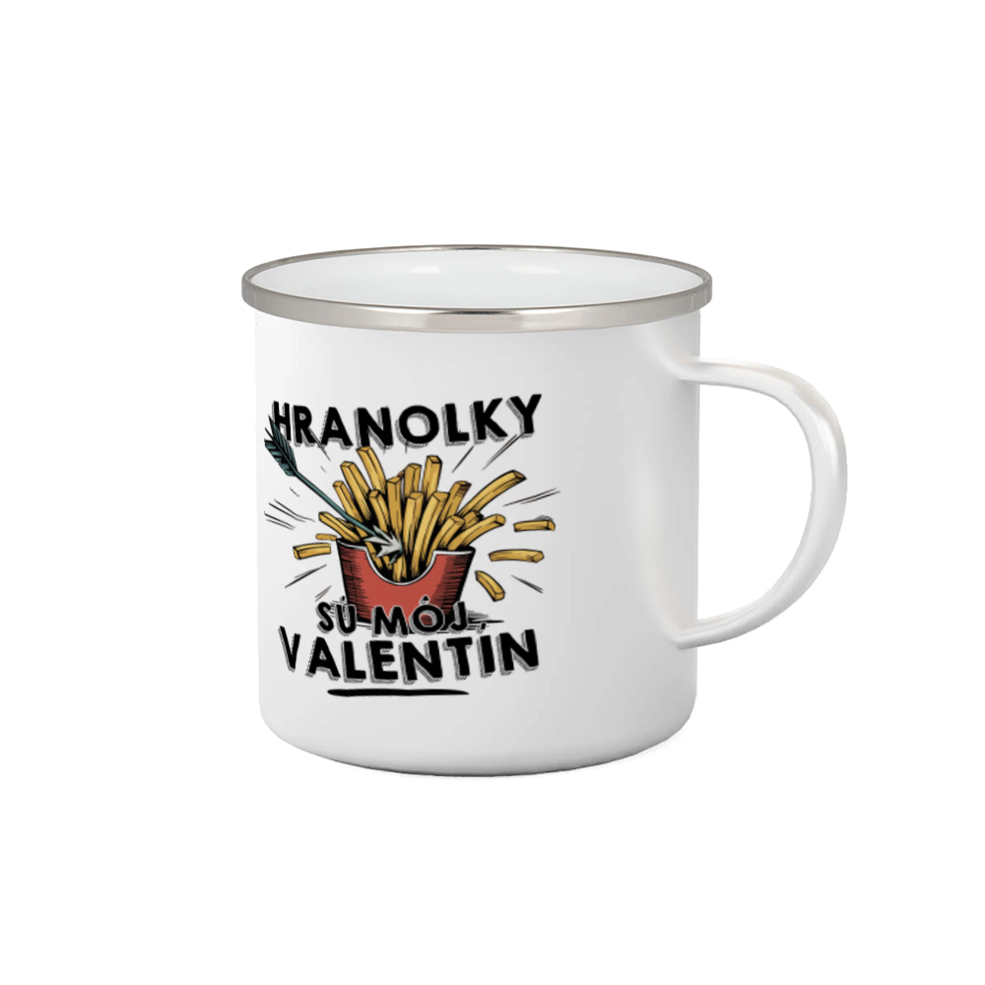 Tričká pre zamilovaných - Hranolky sú môj Valentín - Plecháčik