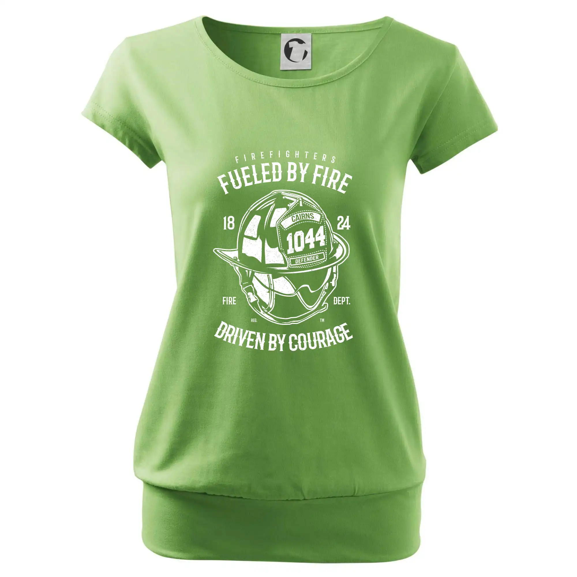Originálne tričká pre hasičov - Fueled By Fire - Voľné tričko city