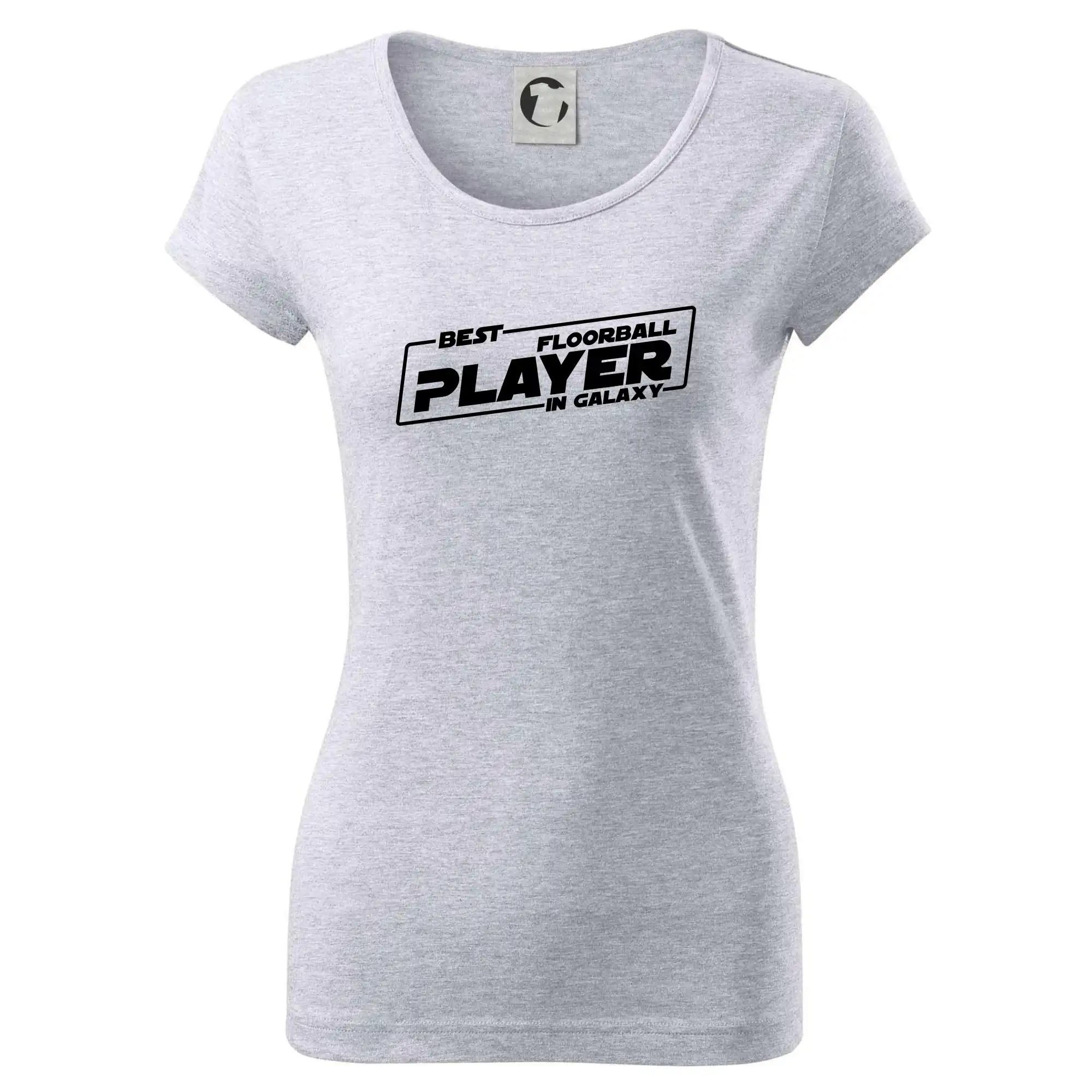 Florbalové tričká - Best floorball player in galaxy - Dámske tričko Pure
