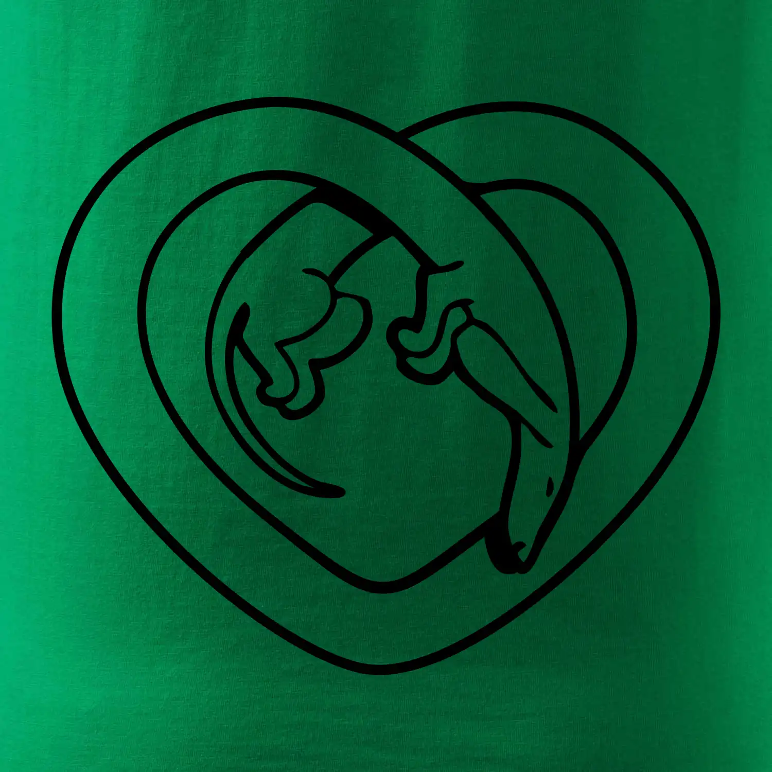 Jezevčík srdce - obrys