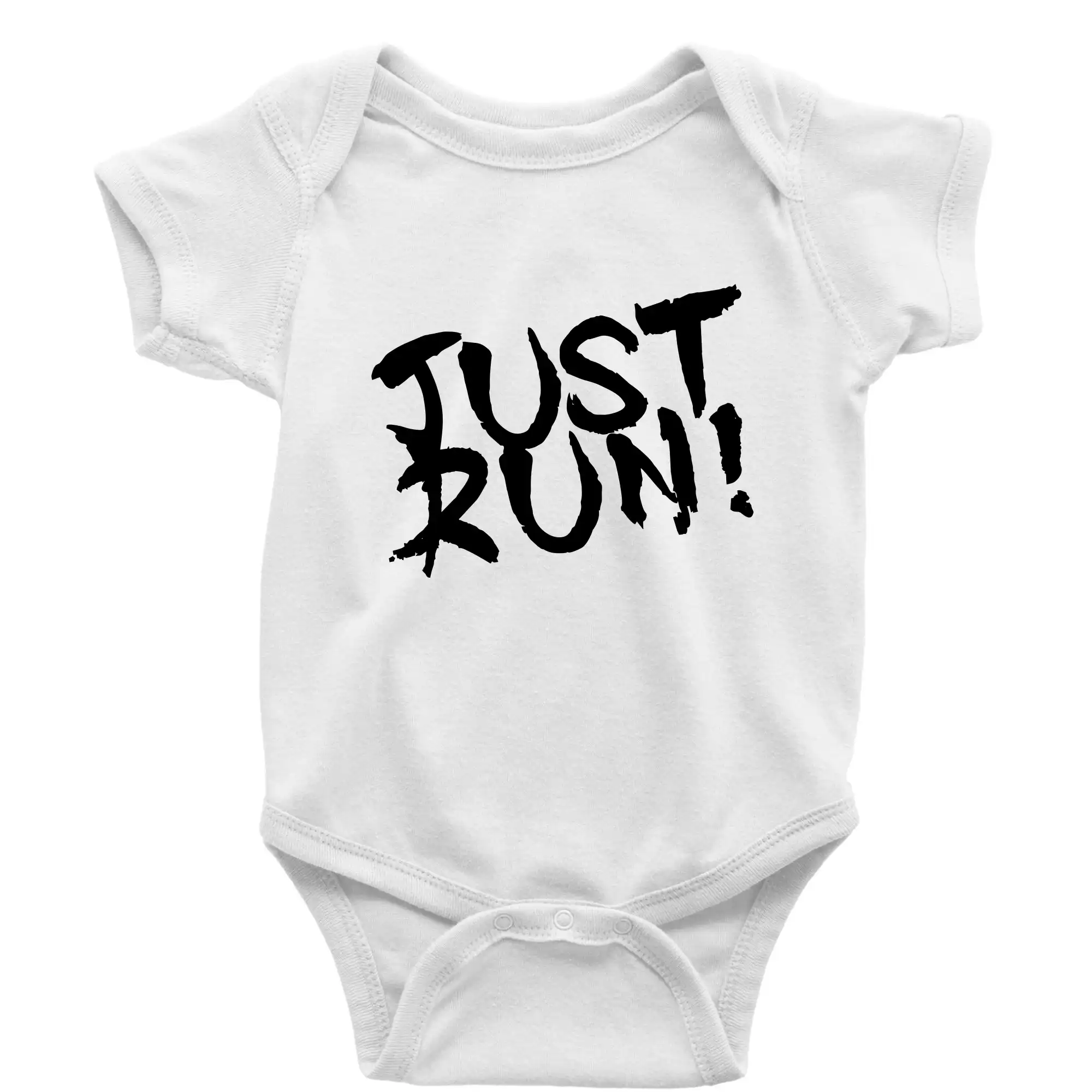 Tričká pre bežcov - Just run - Body dojčenské s krátkym rukávom