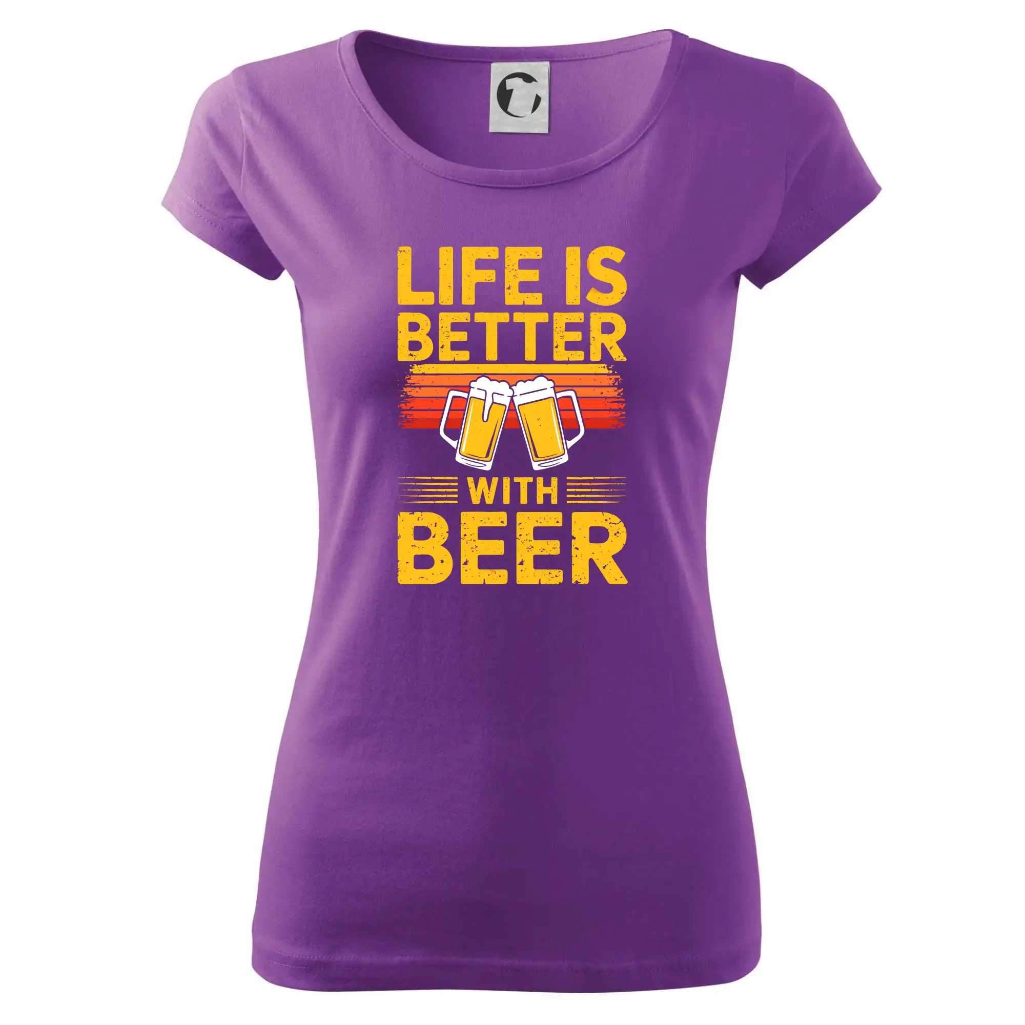 Life is better with beer - oranžové