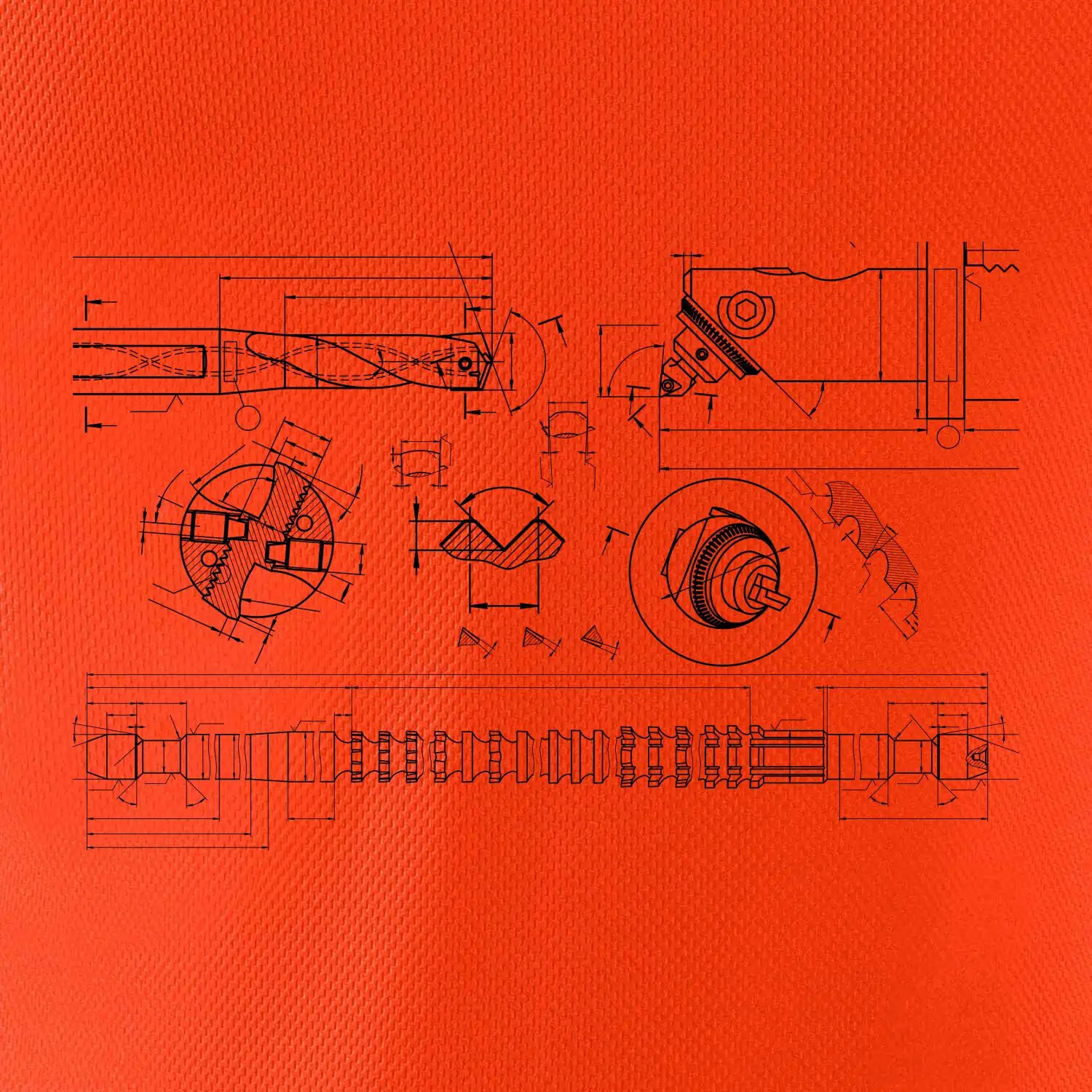 Technické výkresy - vrtáky