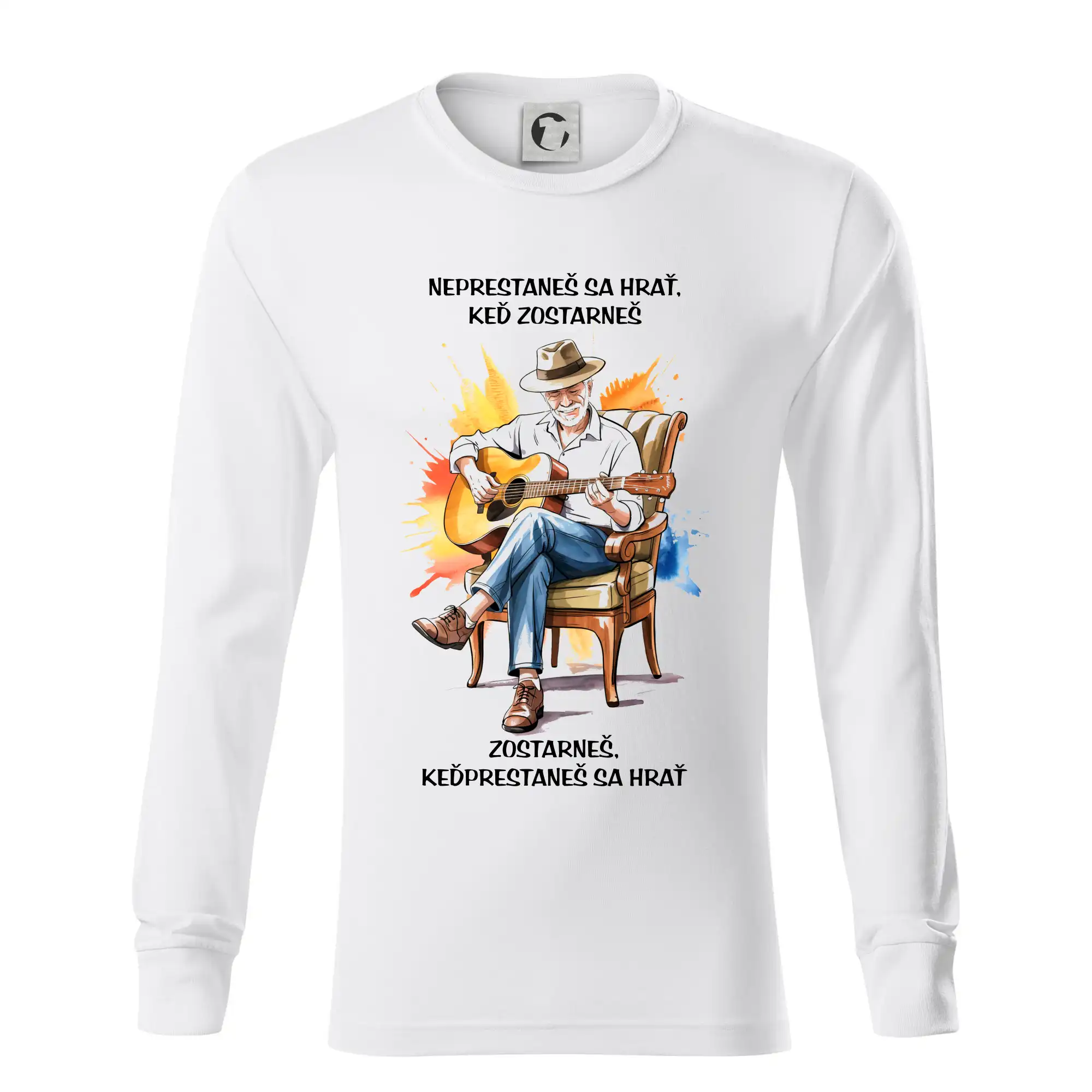 Neprestaneš hrať,keď zostarneš - Tričko s dlhým rukávom LS R05