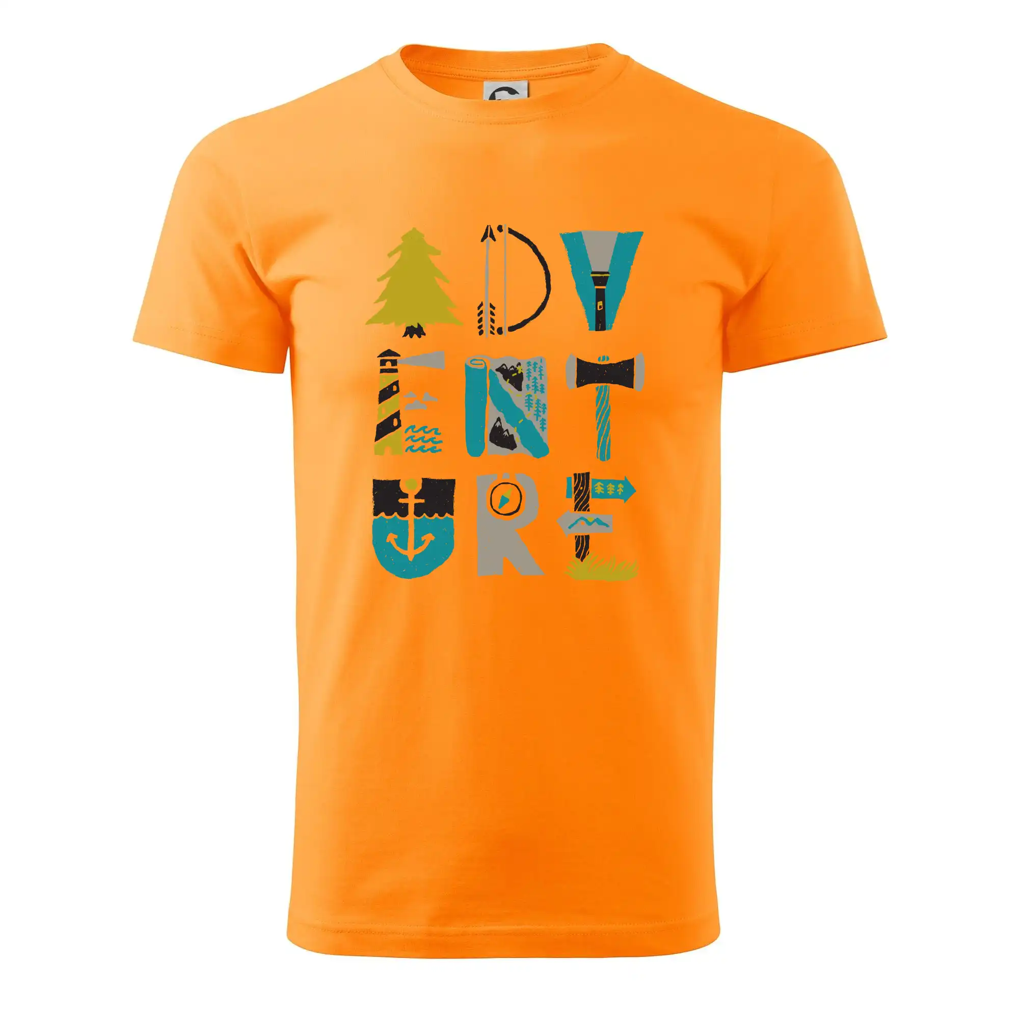Trička na kempovanie - Adventure font - Klasické pánske tričko vyššej gramáže