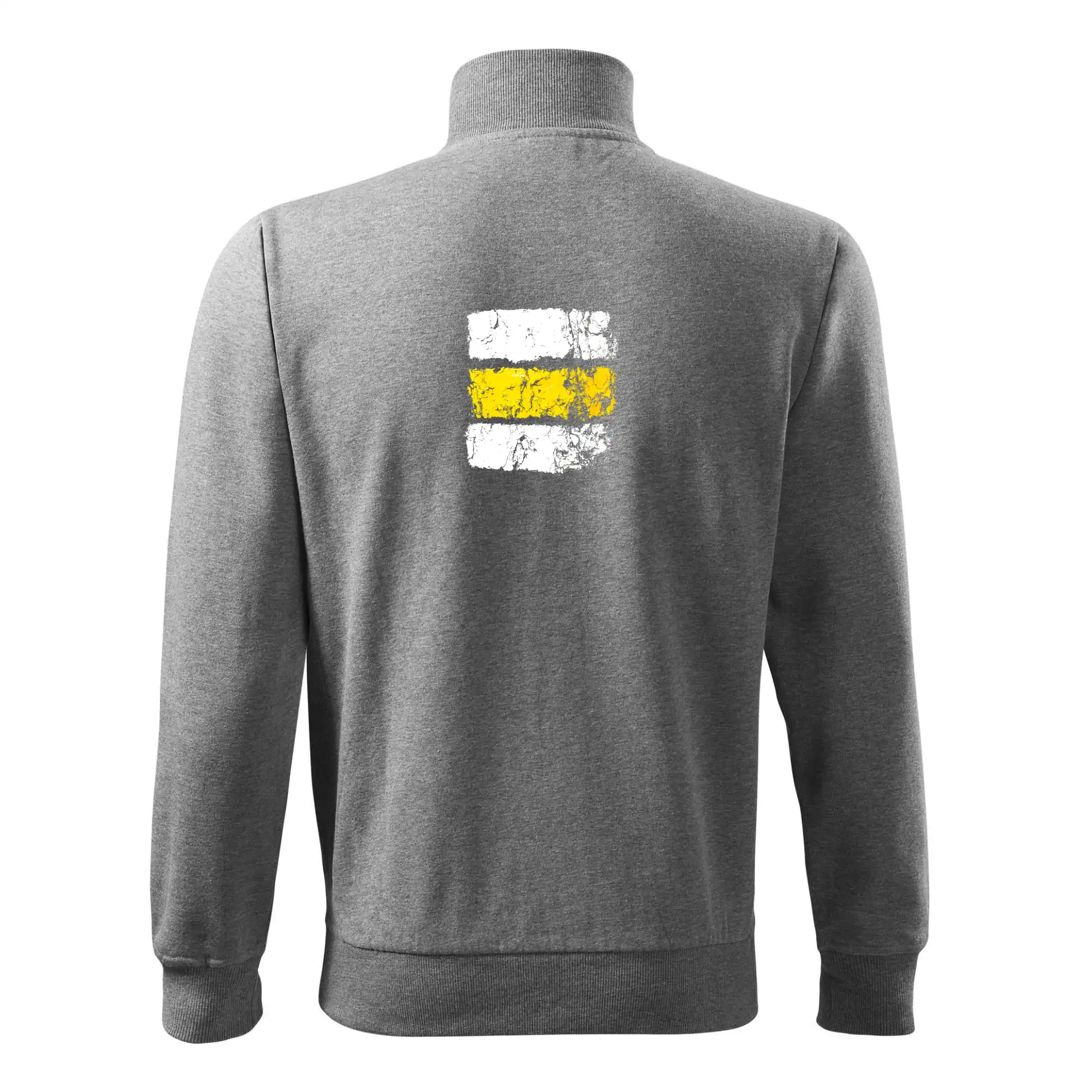 Trička pre cestovateľov - Turistická značka - žltá - Mikina bez kapucne Adventure