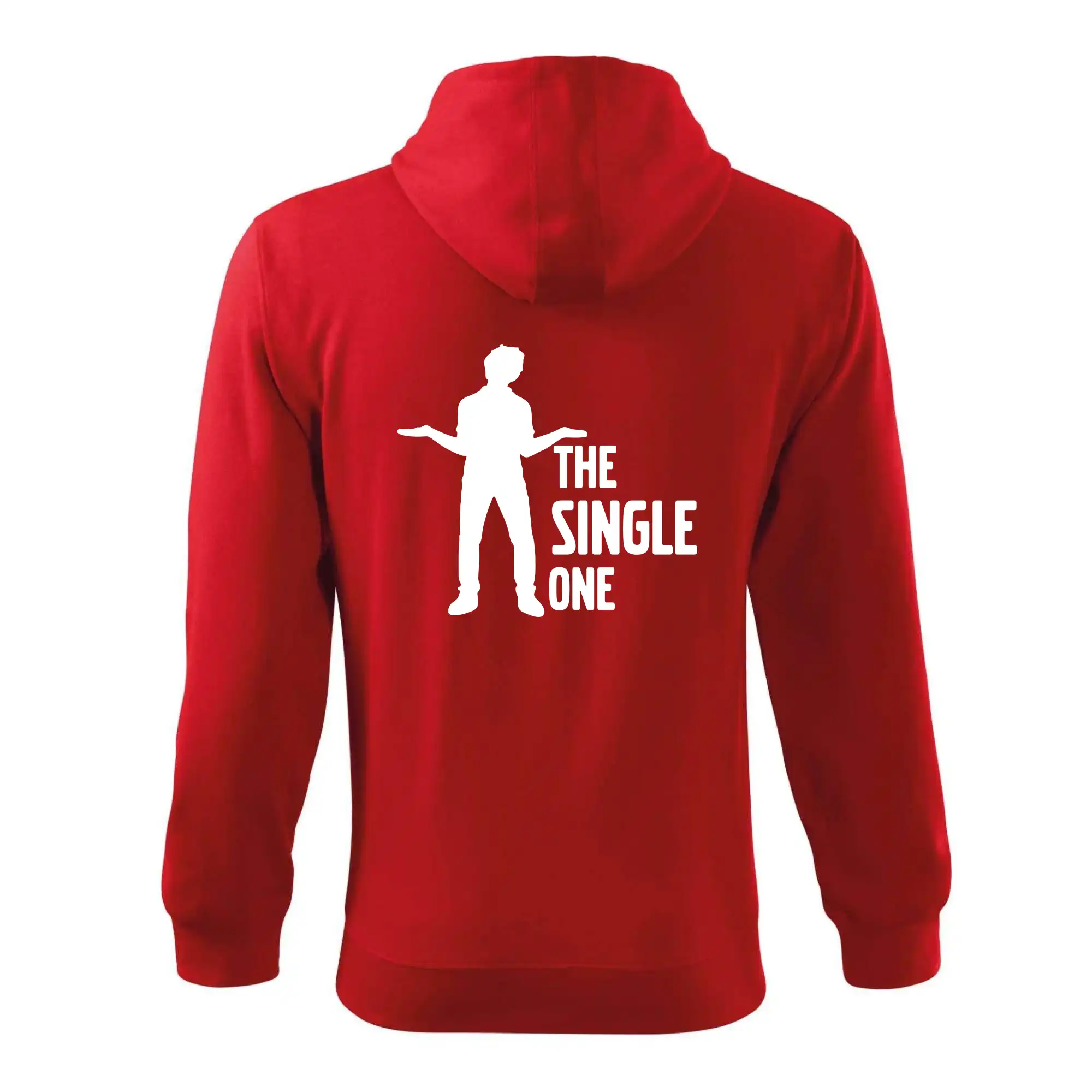 Tričká na rozlúčku so slobodou - Bachelor party - The single one - Mikina s kapucňou na zips trendy zipper