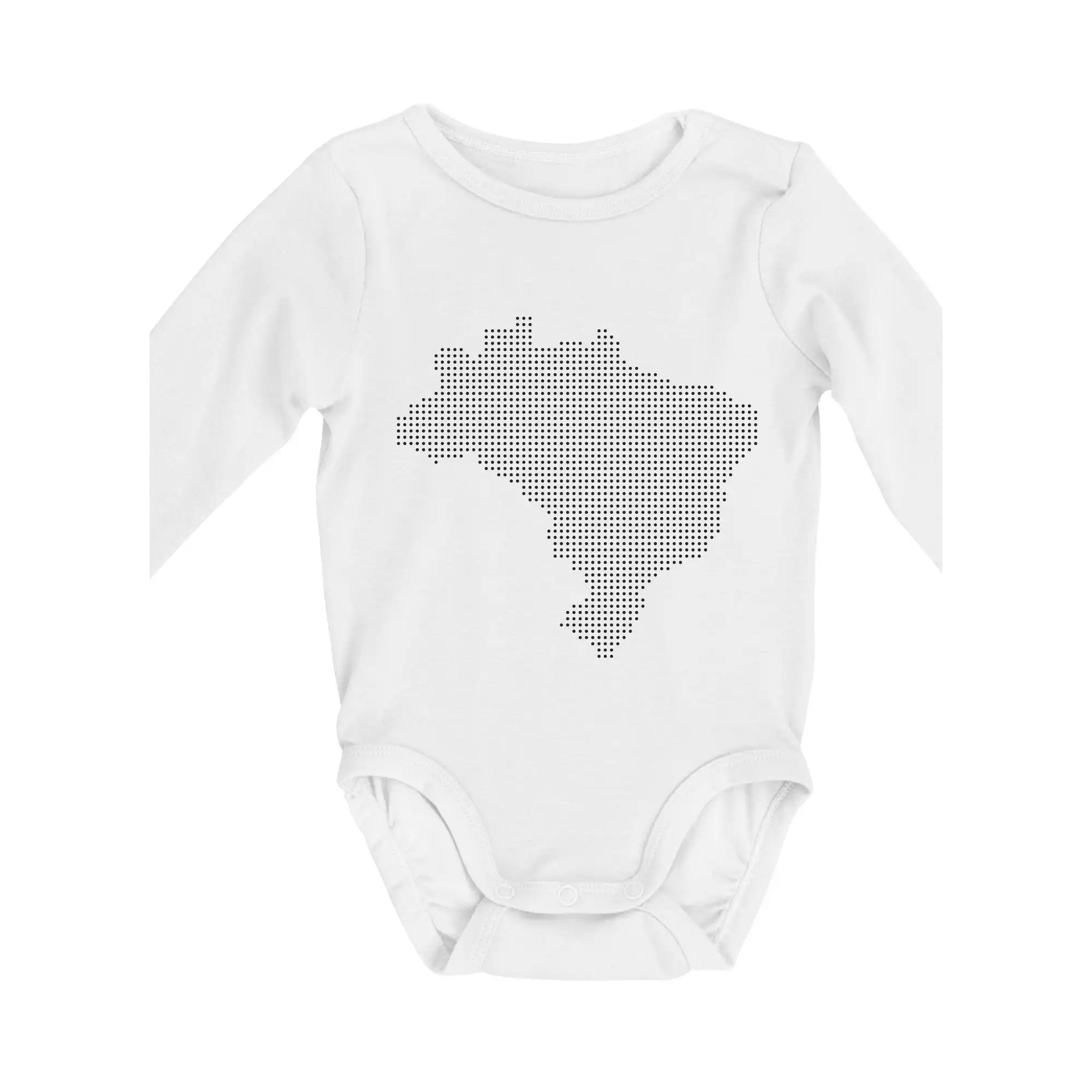 Ostatné mestá / miesta - Mapa Brazílie body - Body dojčenské s dlhým rukávom