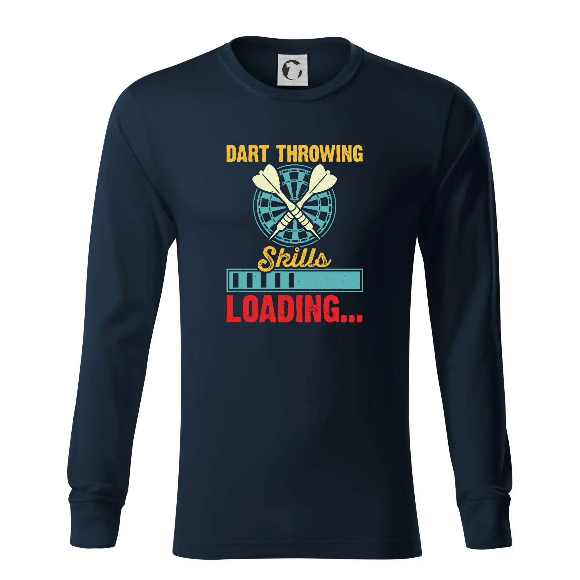 Tričko na šípky - Dart throwing skills loading - Tričko s dlhým rukávom LS R05