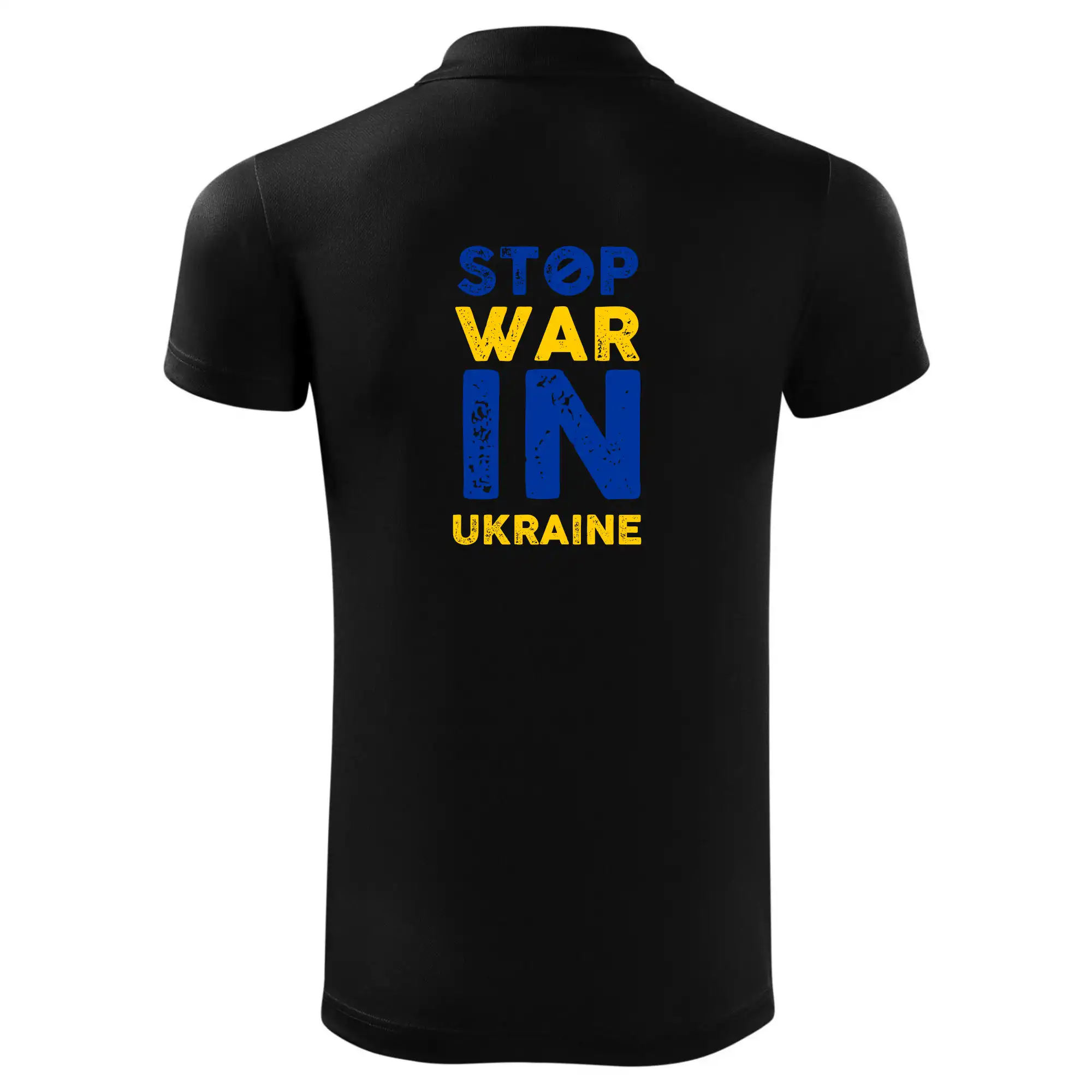 Barevný nápis Stop war in ukraine