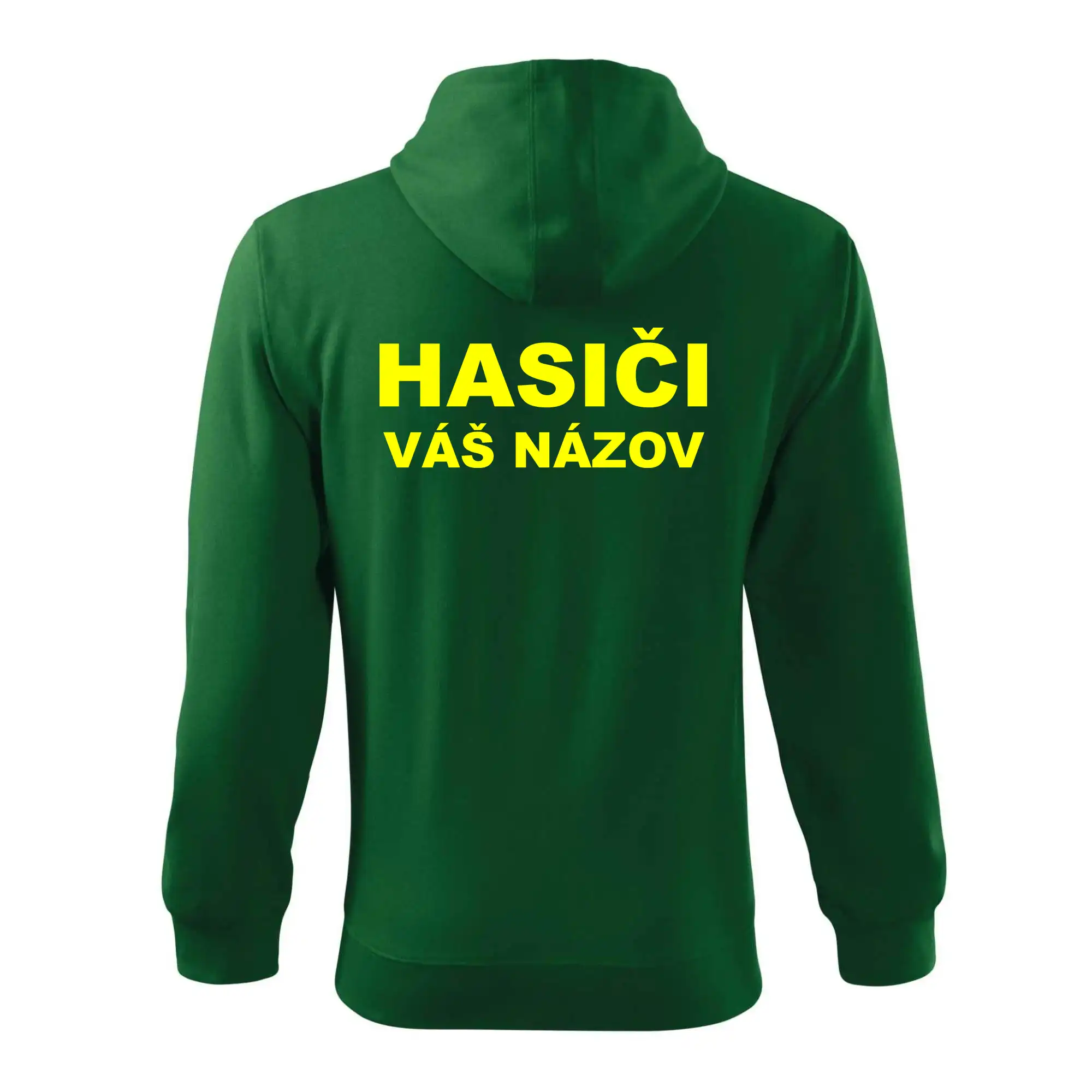 Hasiči - žltý nápis - váš názov zboru