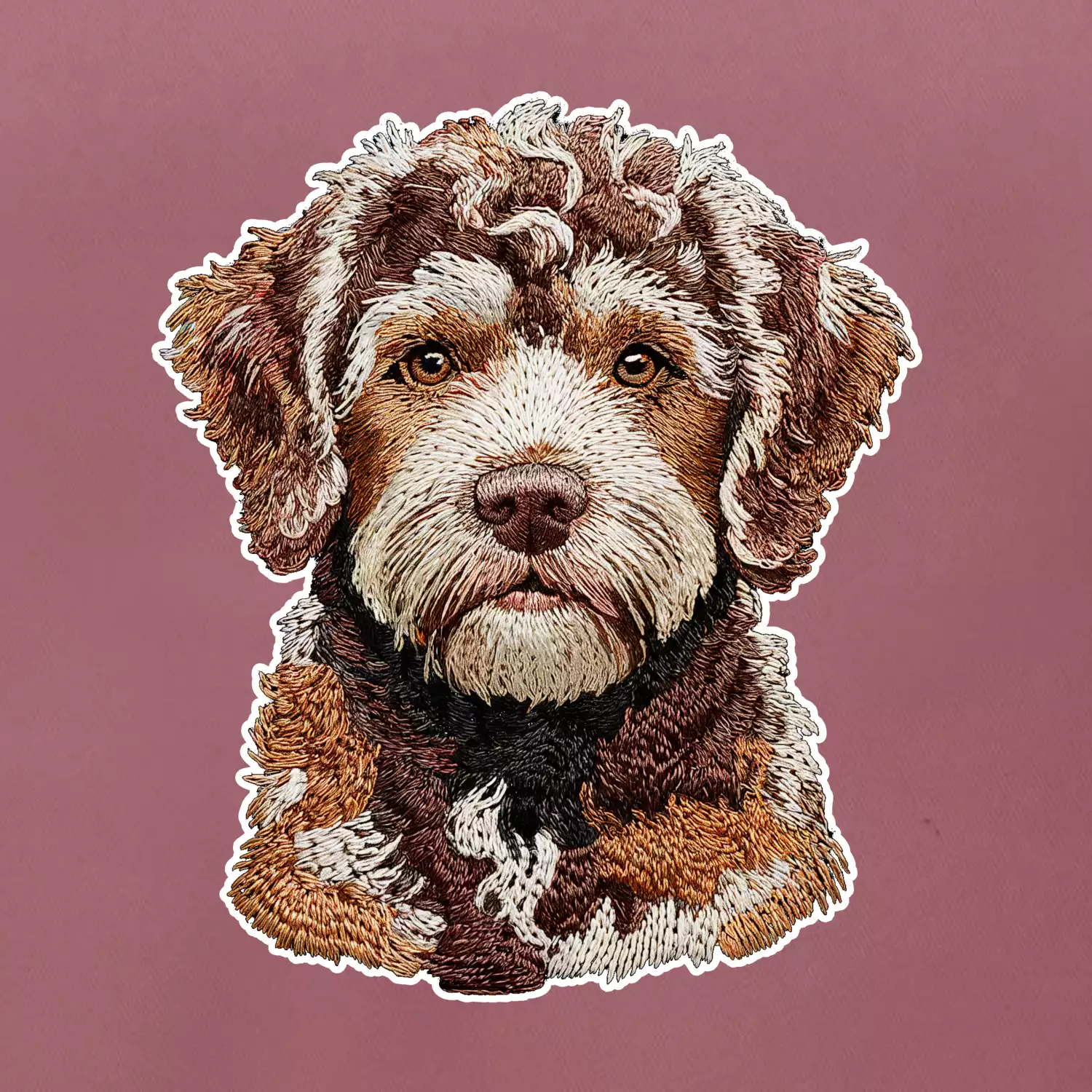 Lagotto romagnolo vyšívaná hlava