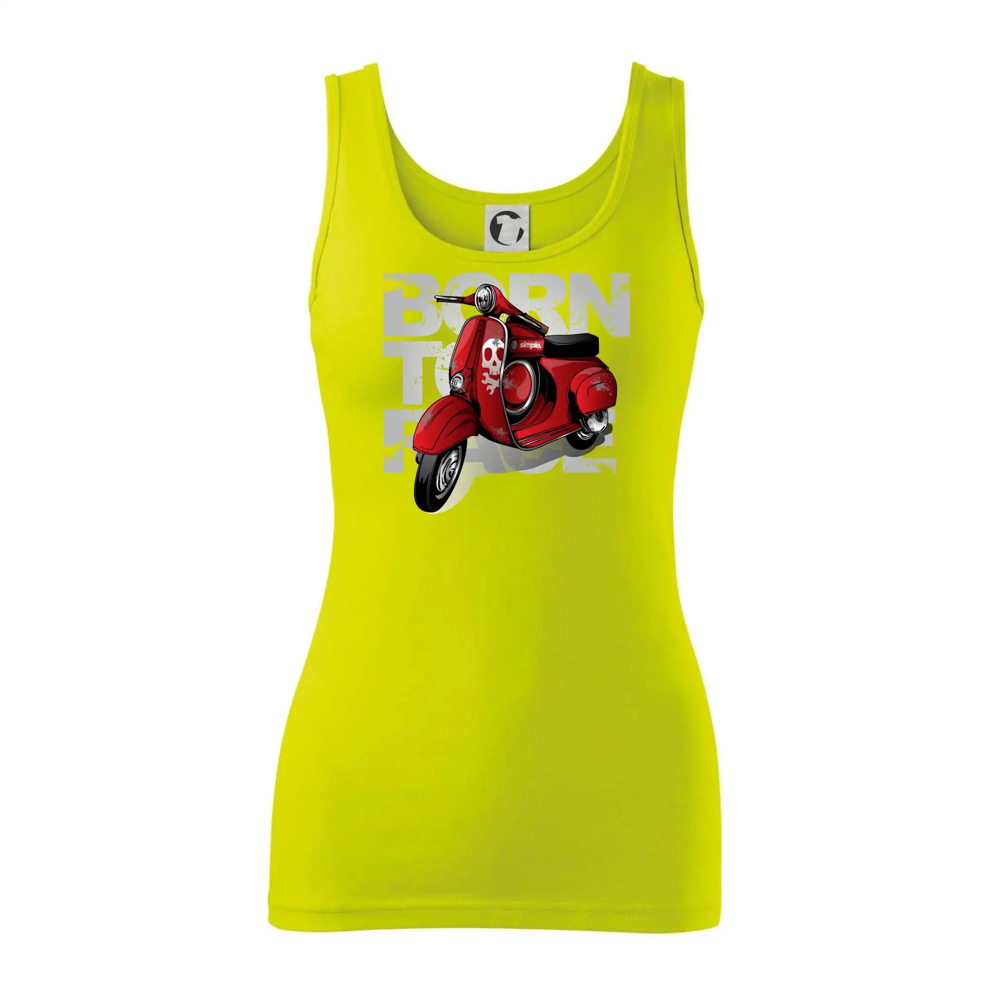 Scooter born to ride red