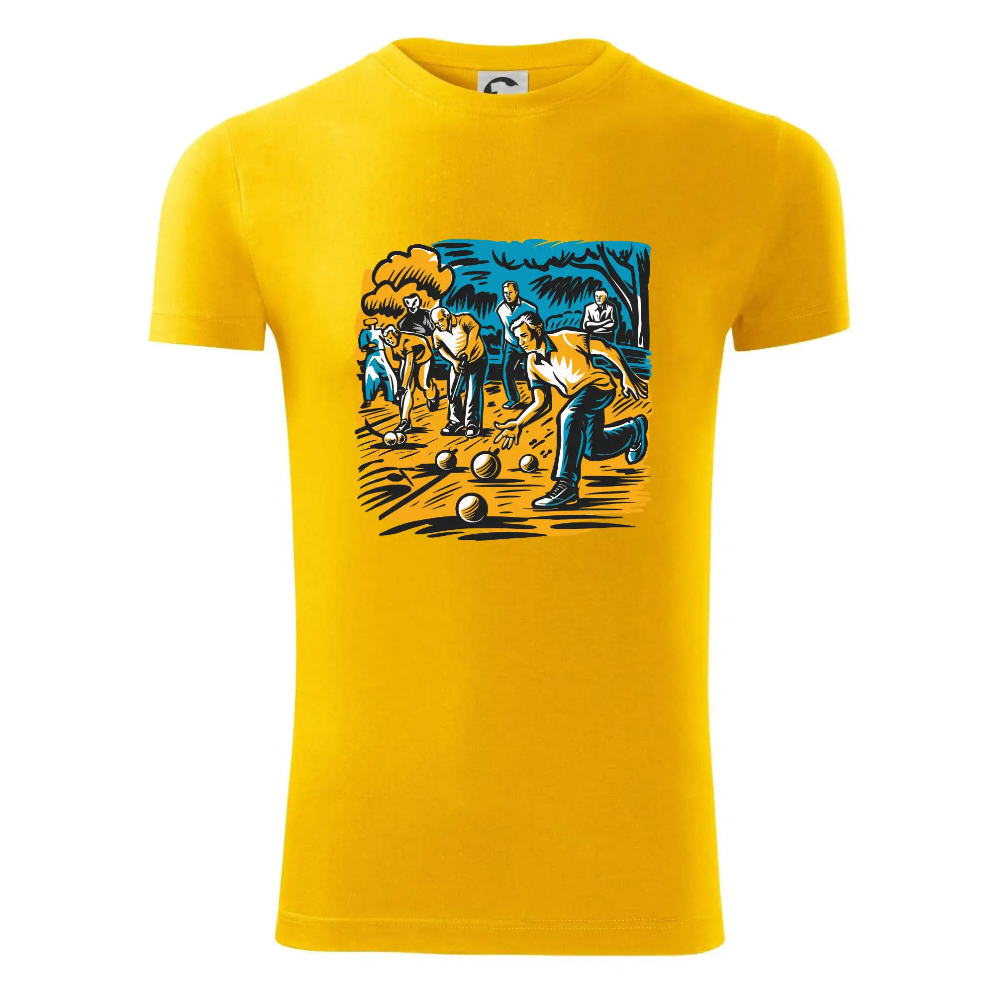 Petanque hra - modro oranžová