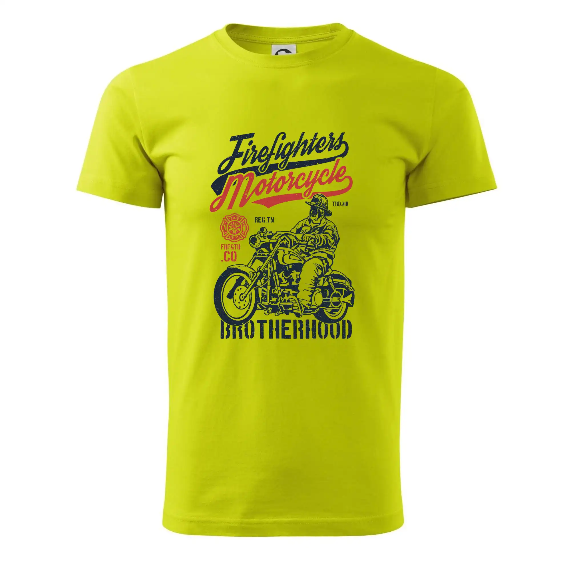 Originálne tričká pre hasičov - Firefighters Motorcycle - Pánske tričko nižšej gramáže