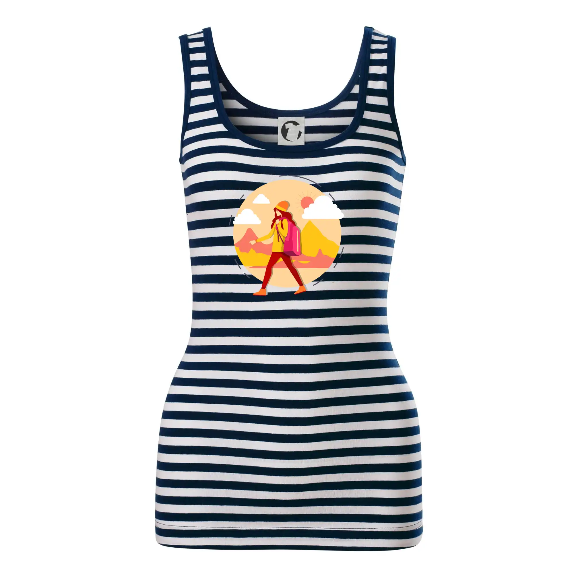 Barevný párový motiv na hory