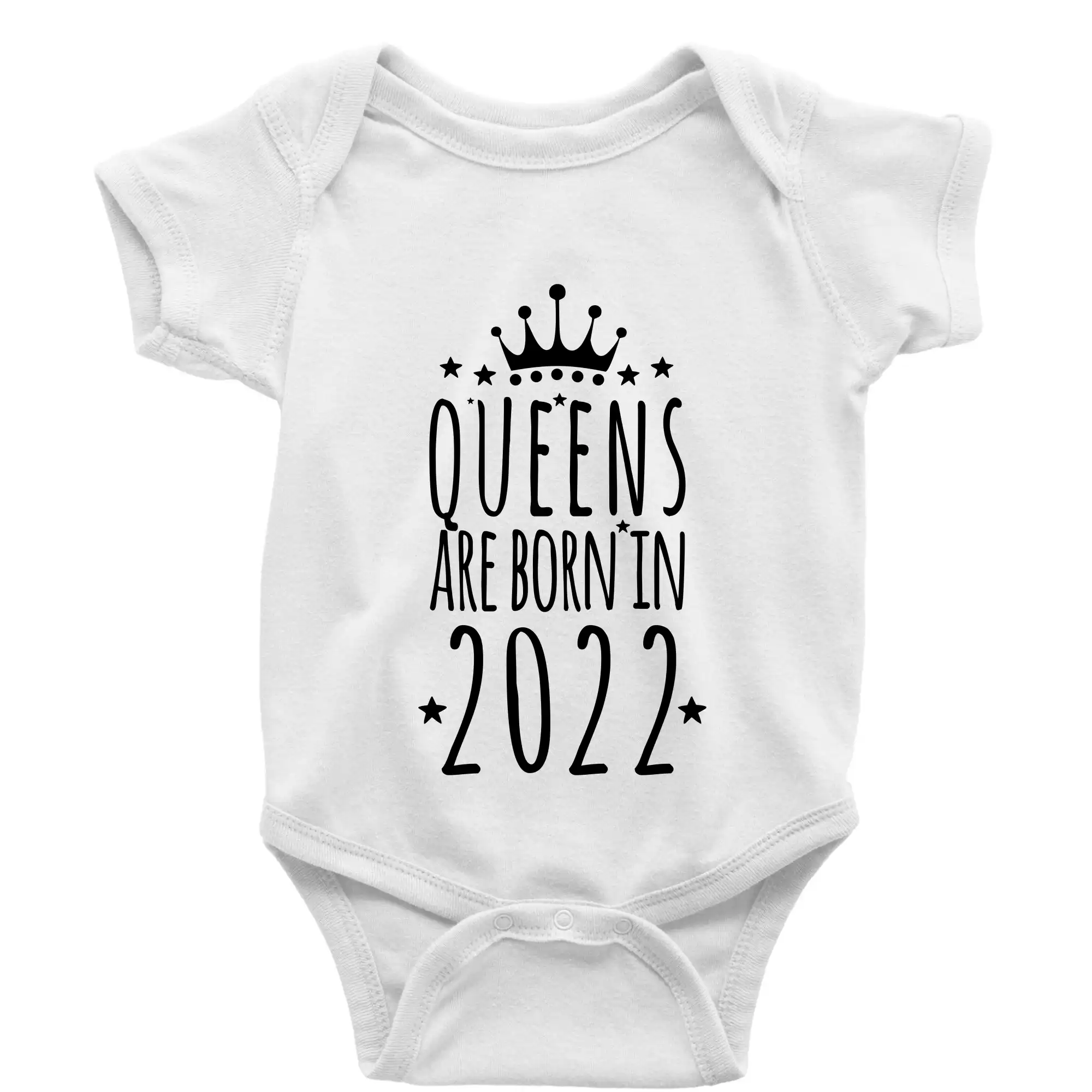 Queens are born in 2022 - Body dojčenské s krátkym rukávom