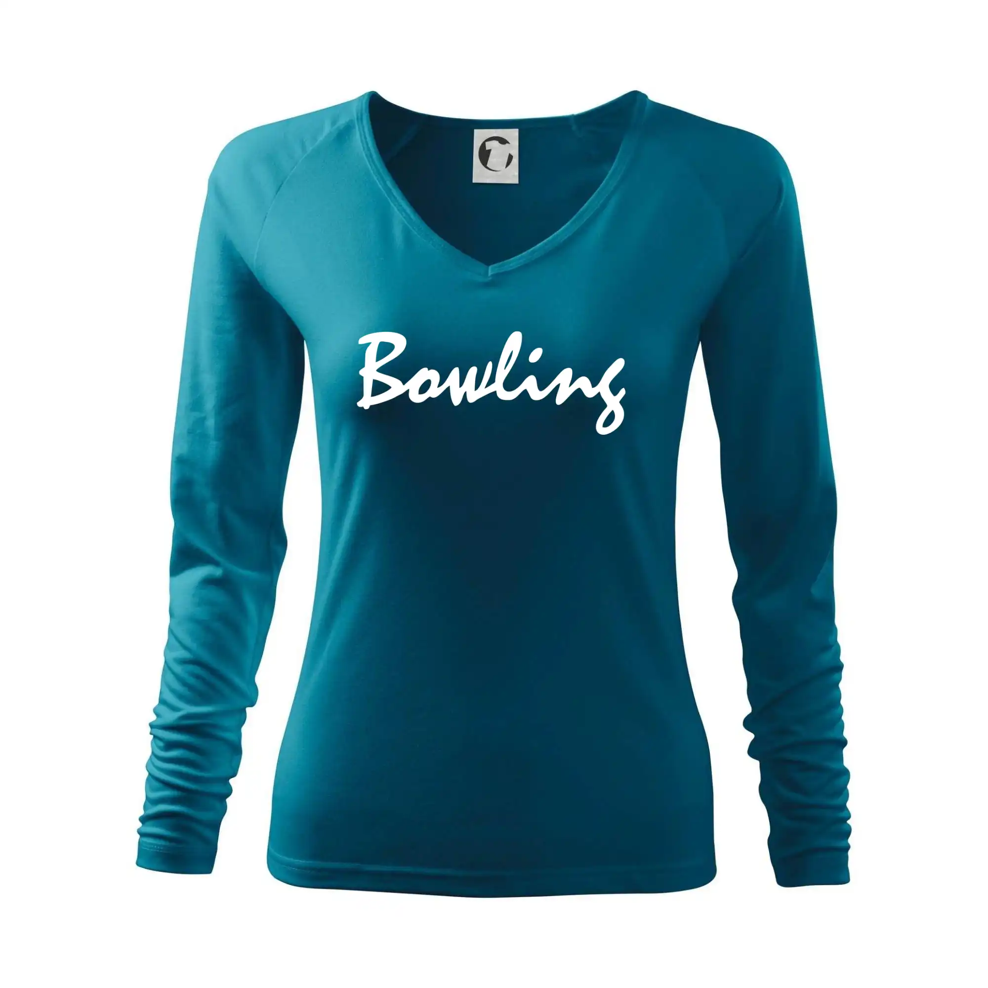 Tričká Bowling - Bowling nápis písacie - Tričko dámske Elegance