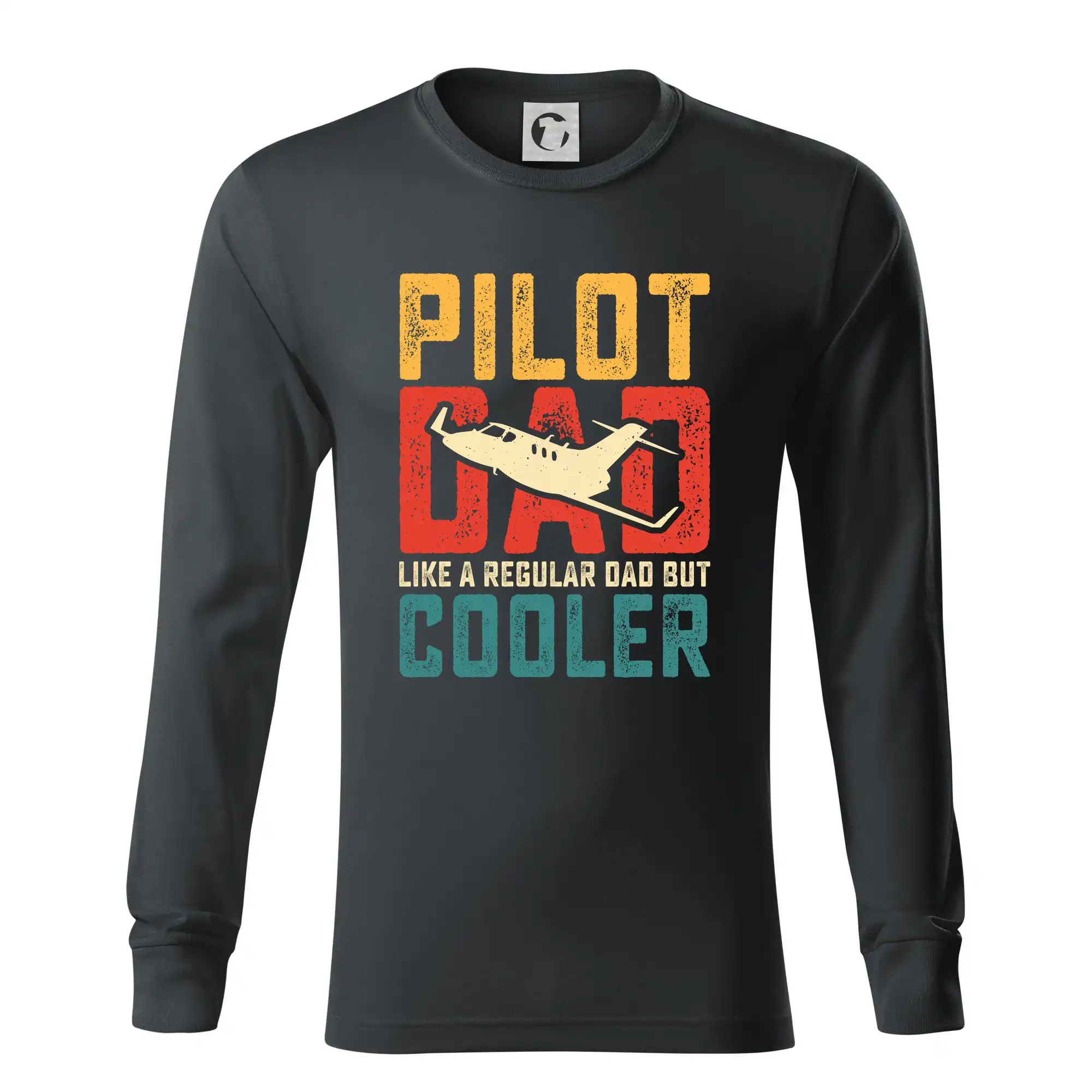 Tričká pre modelára - Plane Pilot dad like a regular dad but cooler - Tričko s dlhým rukávom LS R05