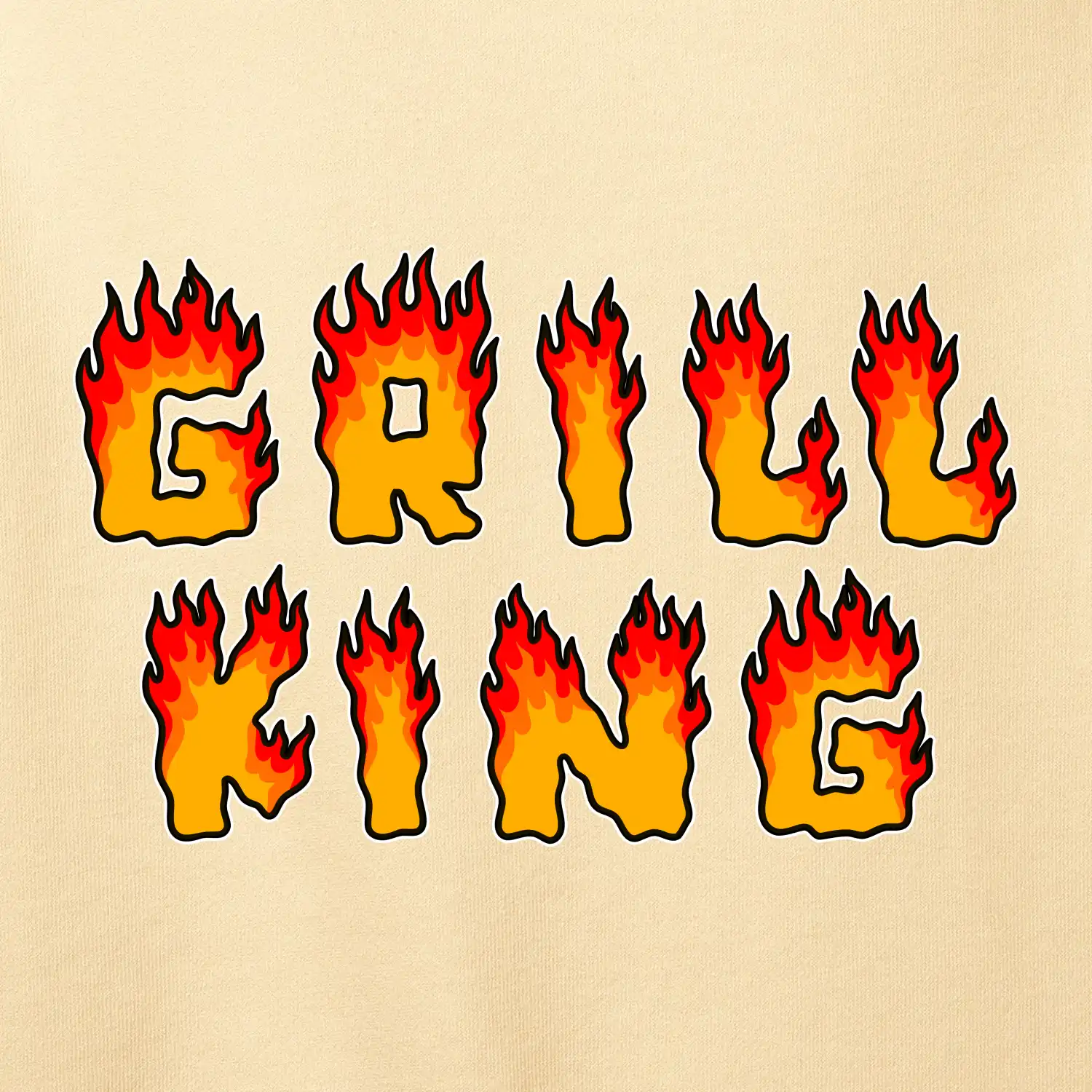 Grill King ohnivý nápis