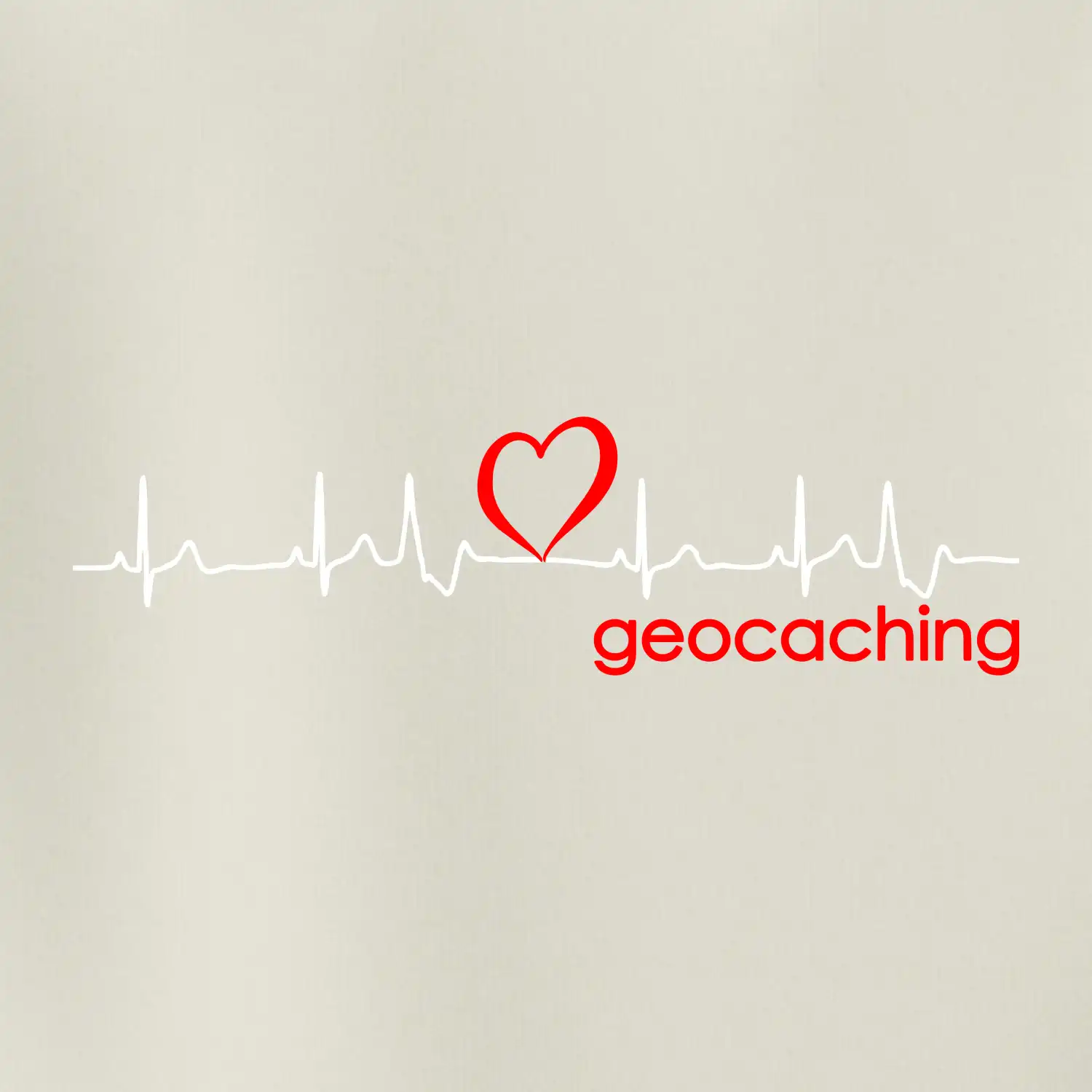 Moje srdce bije pro Geocaching -text