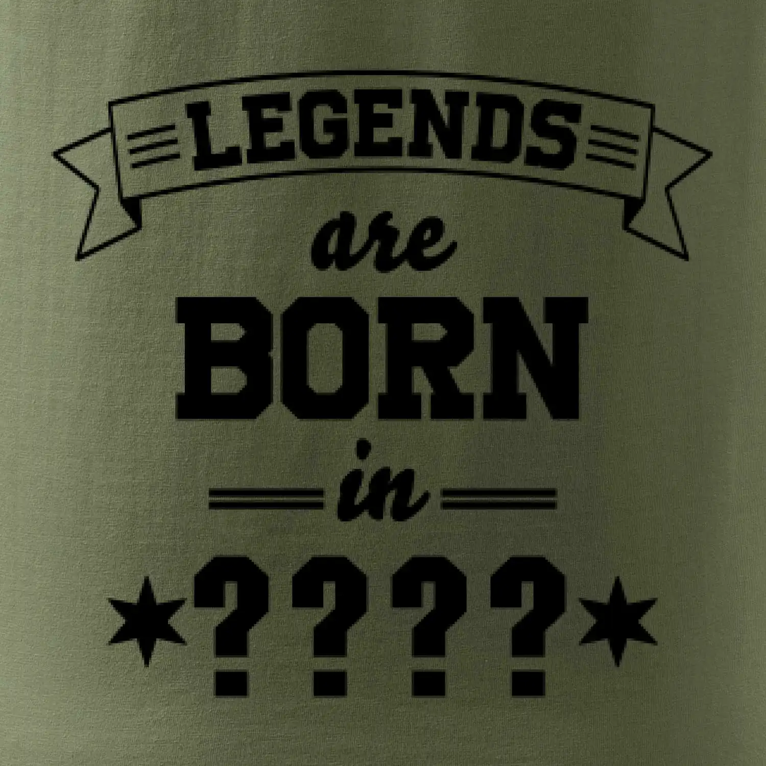 Legends are born in (tvůj měsíc narození)