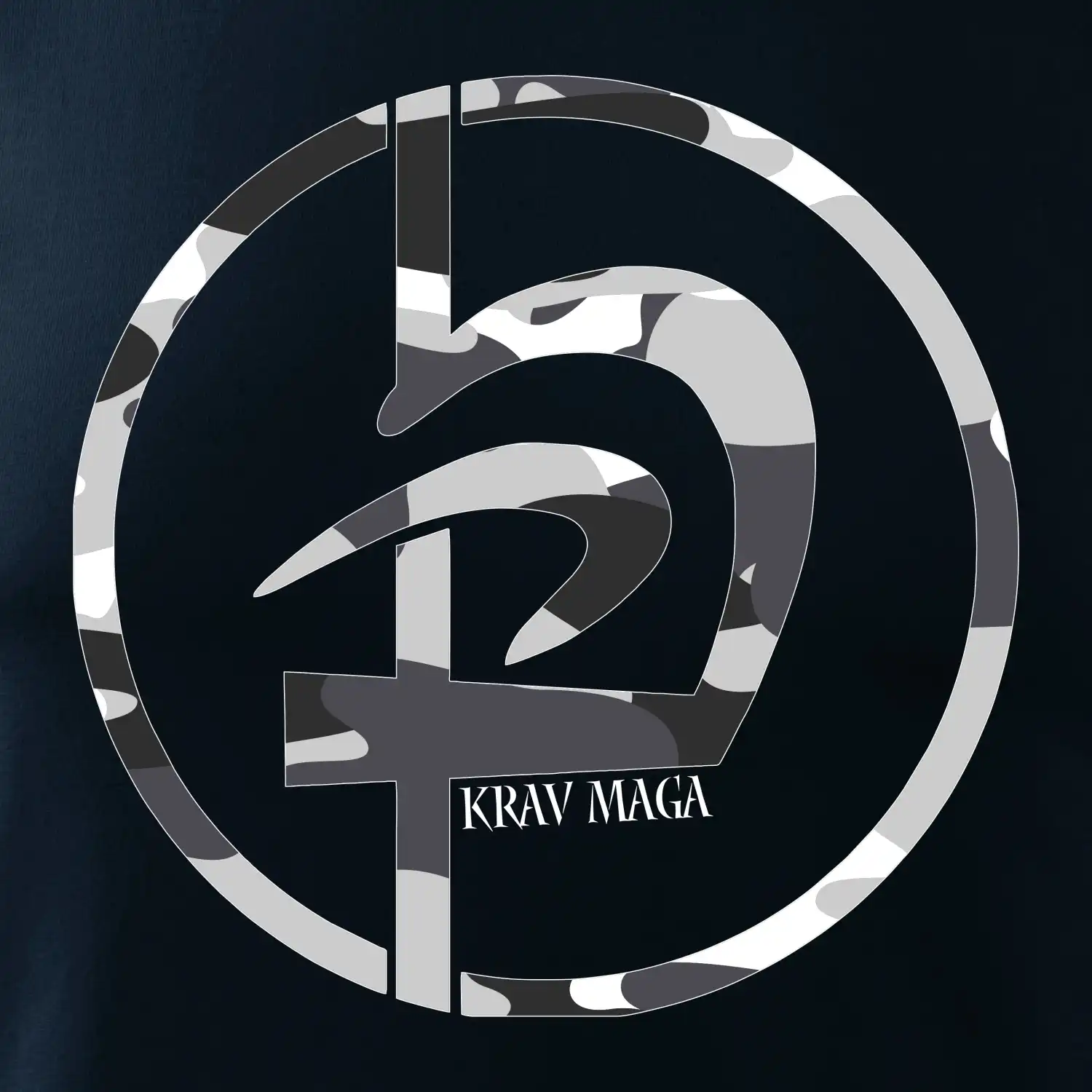 Krav maga  maskáčový nápis