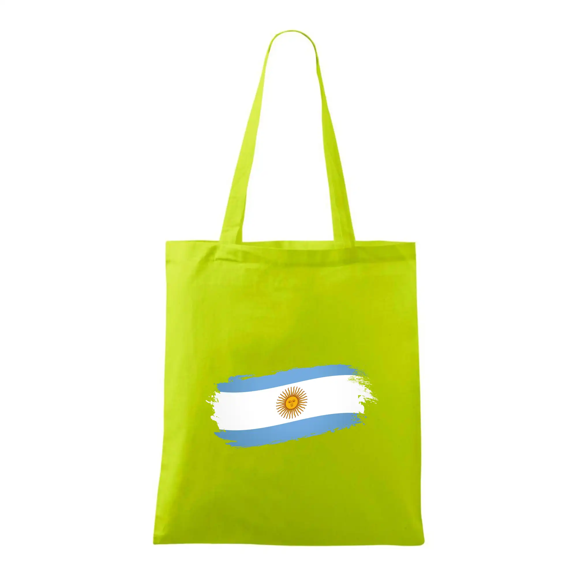 Motívy štátnych vlajok - Argentína vlajka obhrýzaná - Taška bavlnená