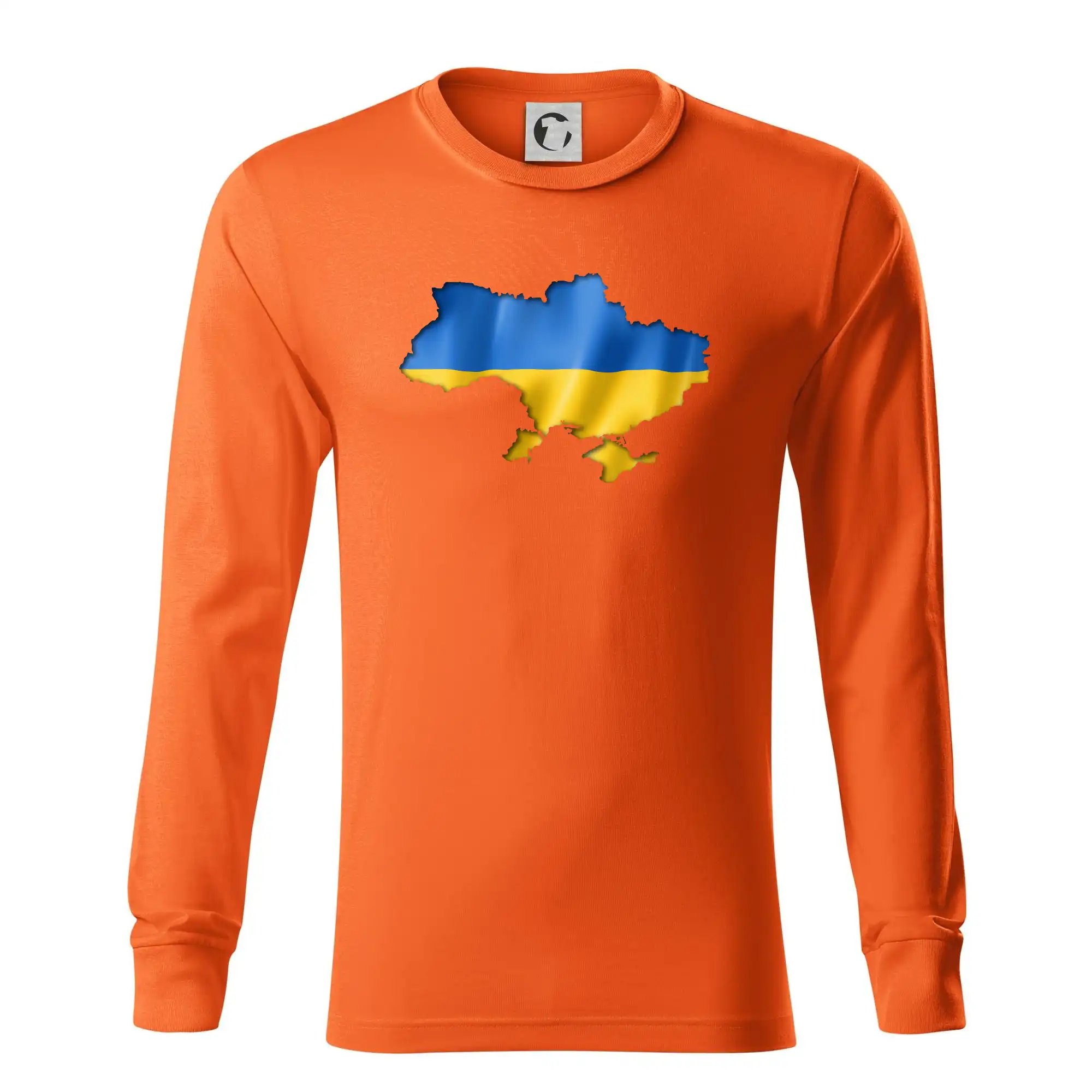 Ukrajina vlajka mapa