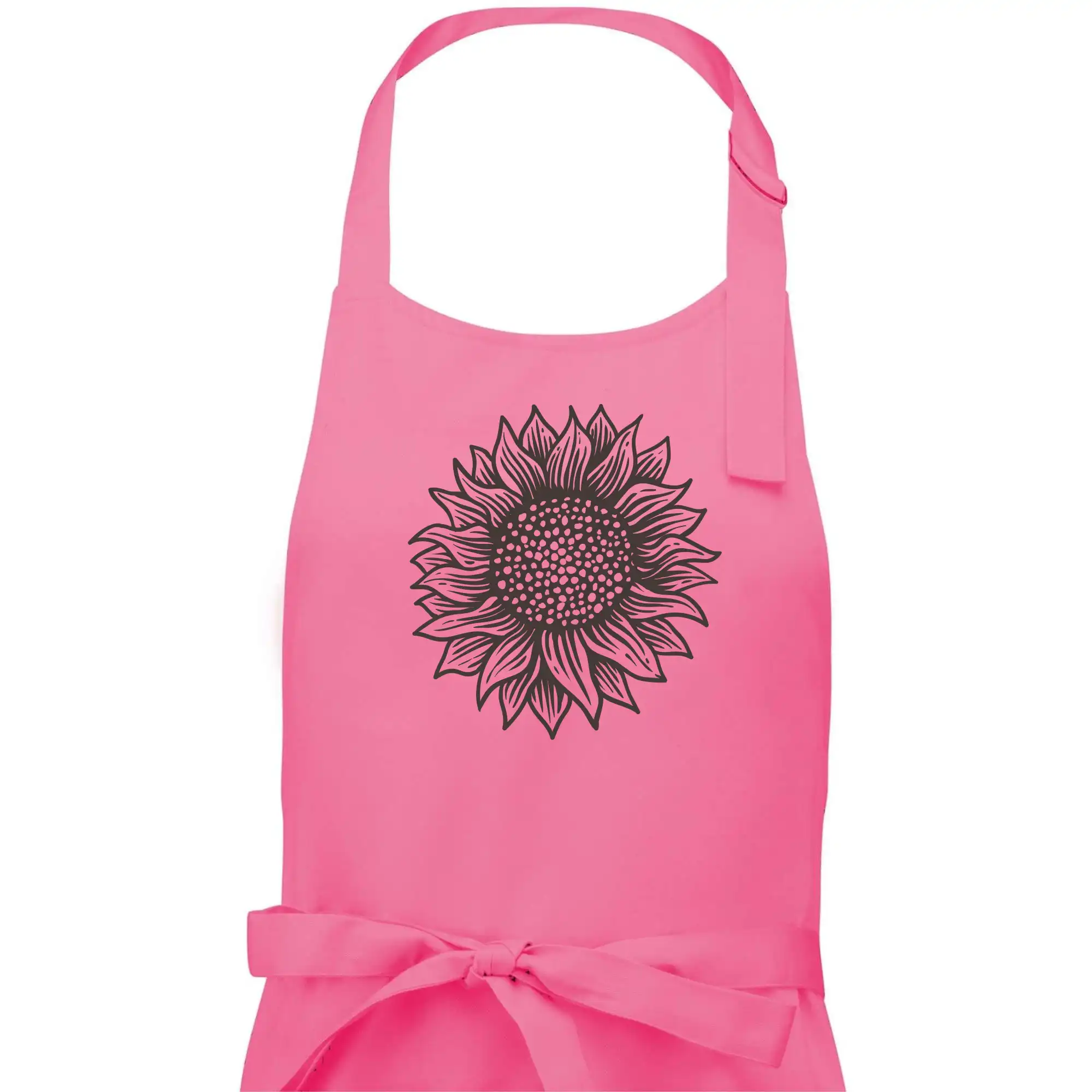 Slunečnice kreslená černobílá