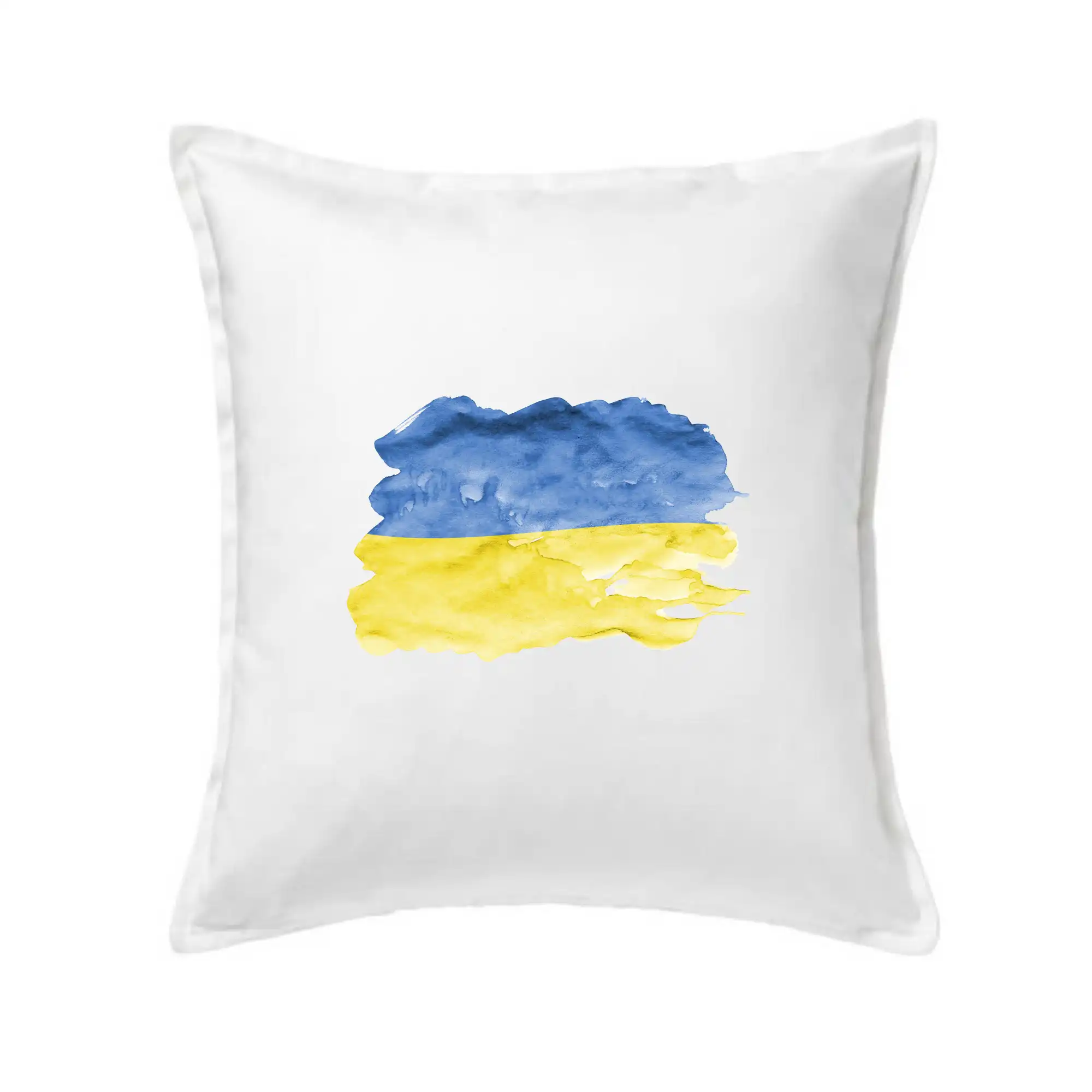 Tričká s vlajkou ukrajiny - Ukrajina vlajka rozpitá - Vankúš 50x50