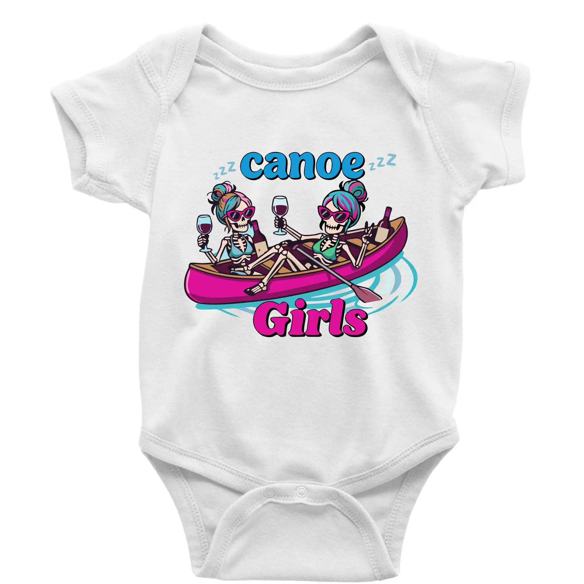 Vodácke tričká - Canoe girls - Body dojčenské s krátkym rukávom