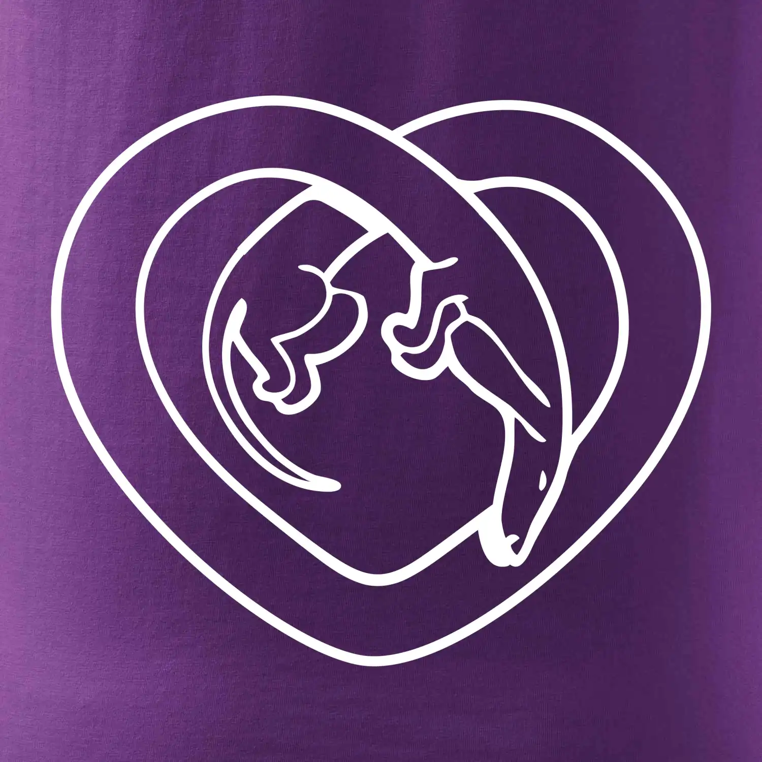 Jezevčík srdce - obrys