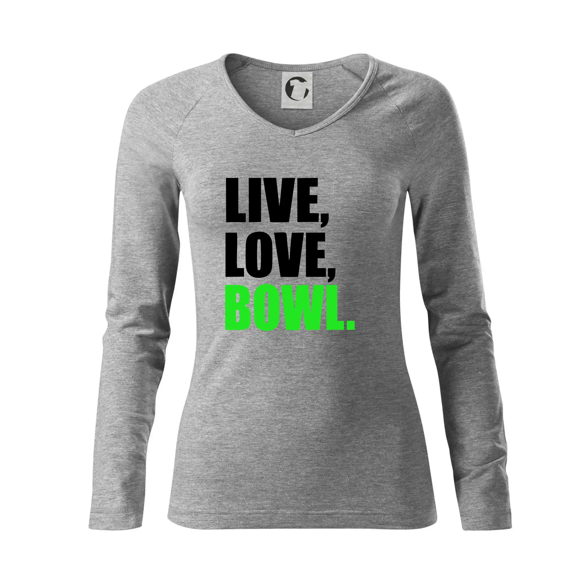 Tričká Bowling - Live, Love, Bowl - Tričko dámske Elegance