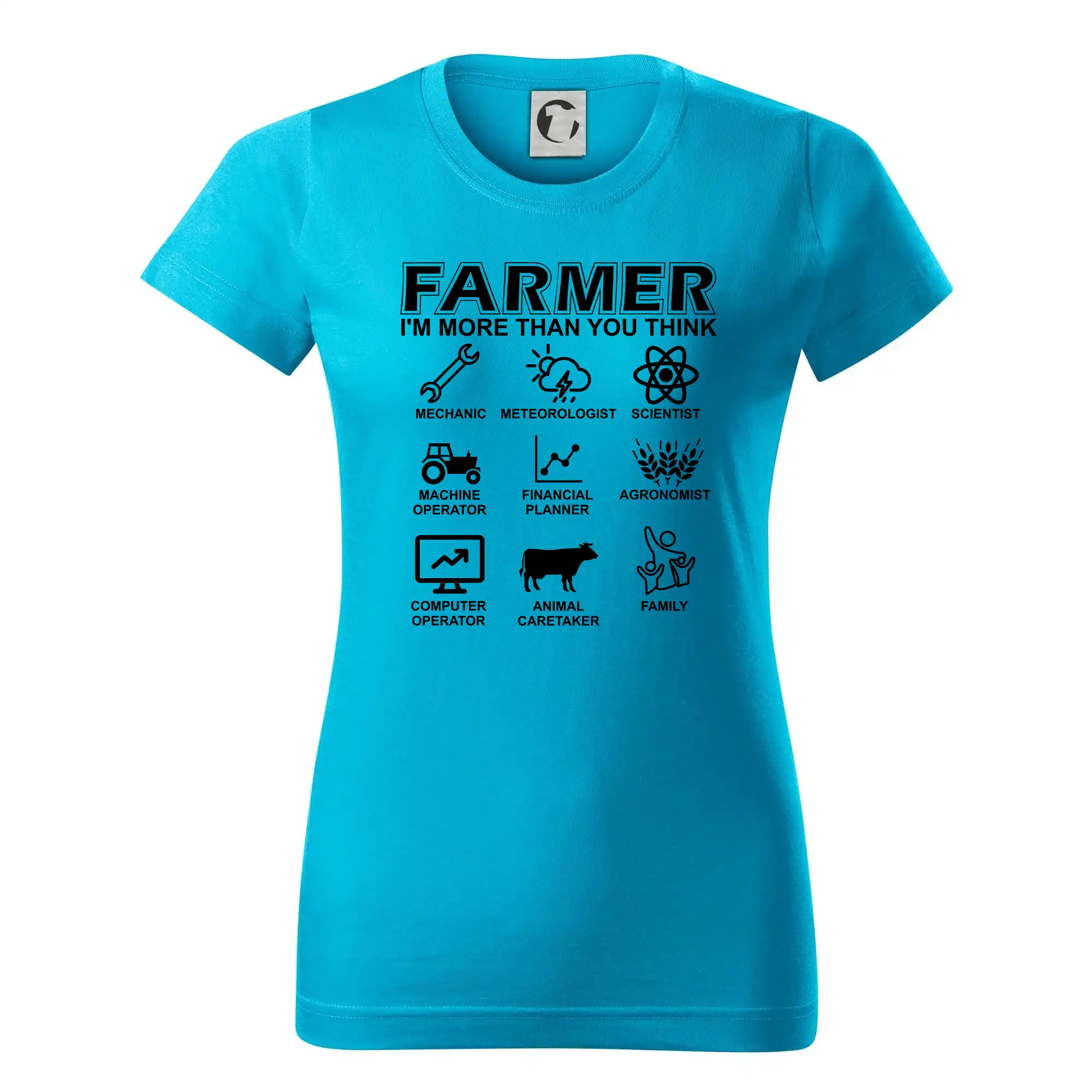 Farmer Symbols - Dámske tričko basic - ľahko voľnejšie a dlhšie